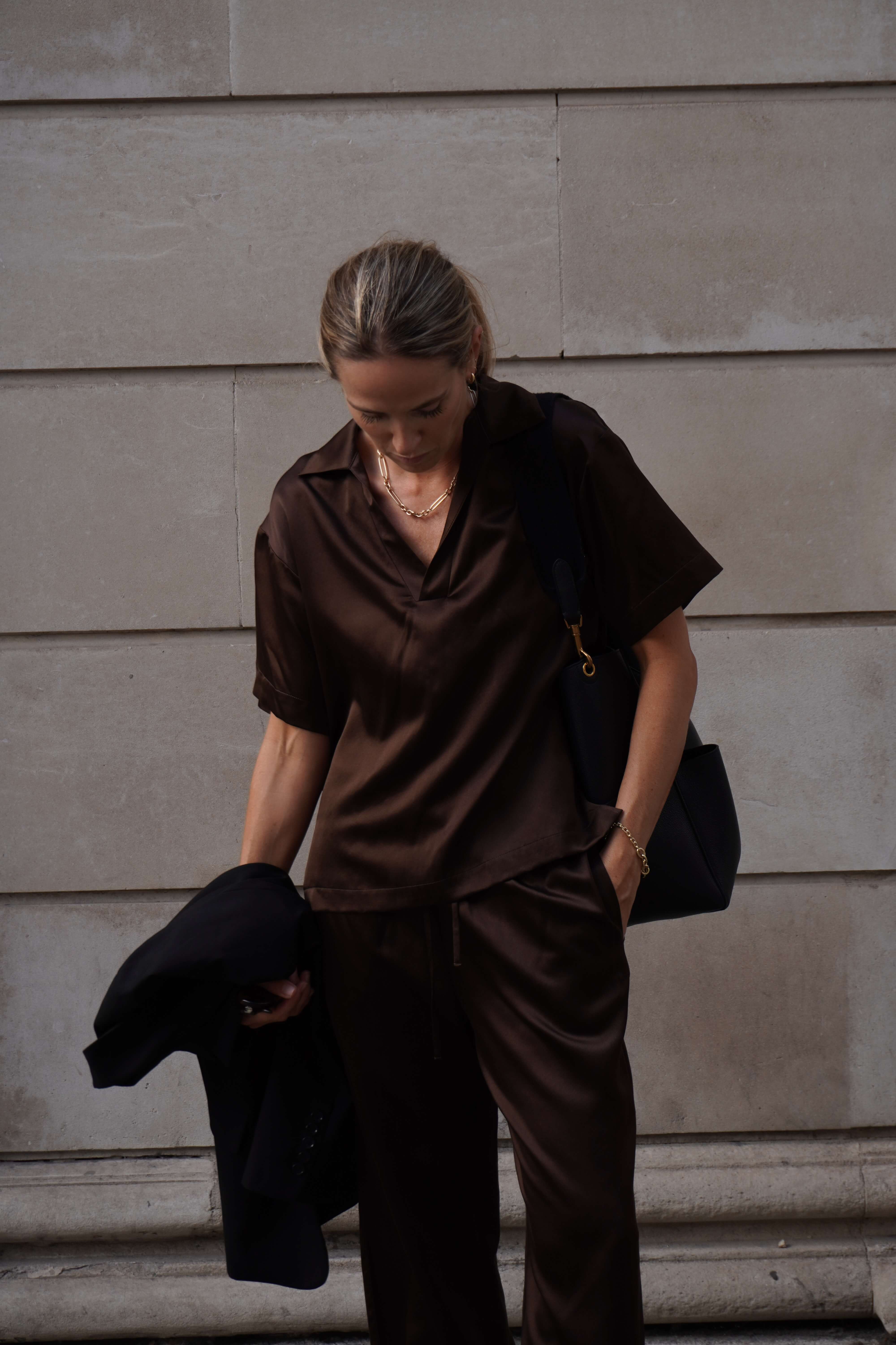 How to Wear a Silk Pyjama Top by Day Without Looking Overdressed