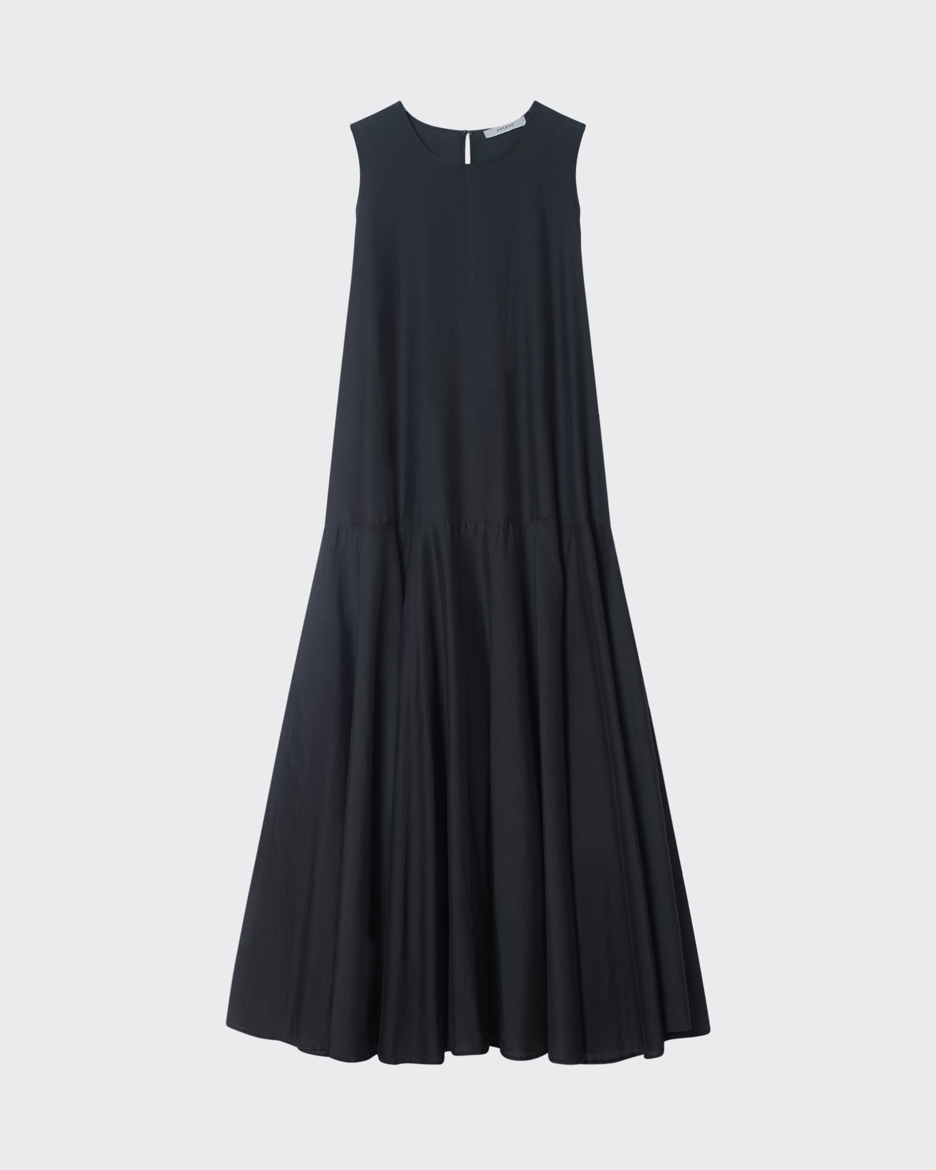 Rita Dress Dusk Black Silk Cotton Voile