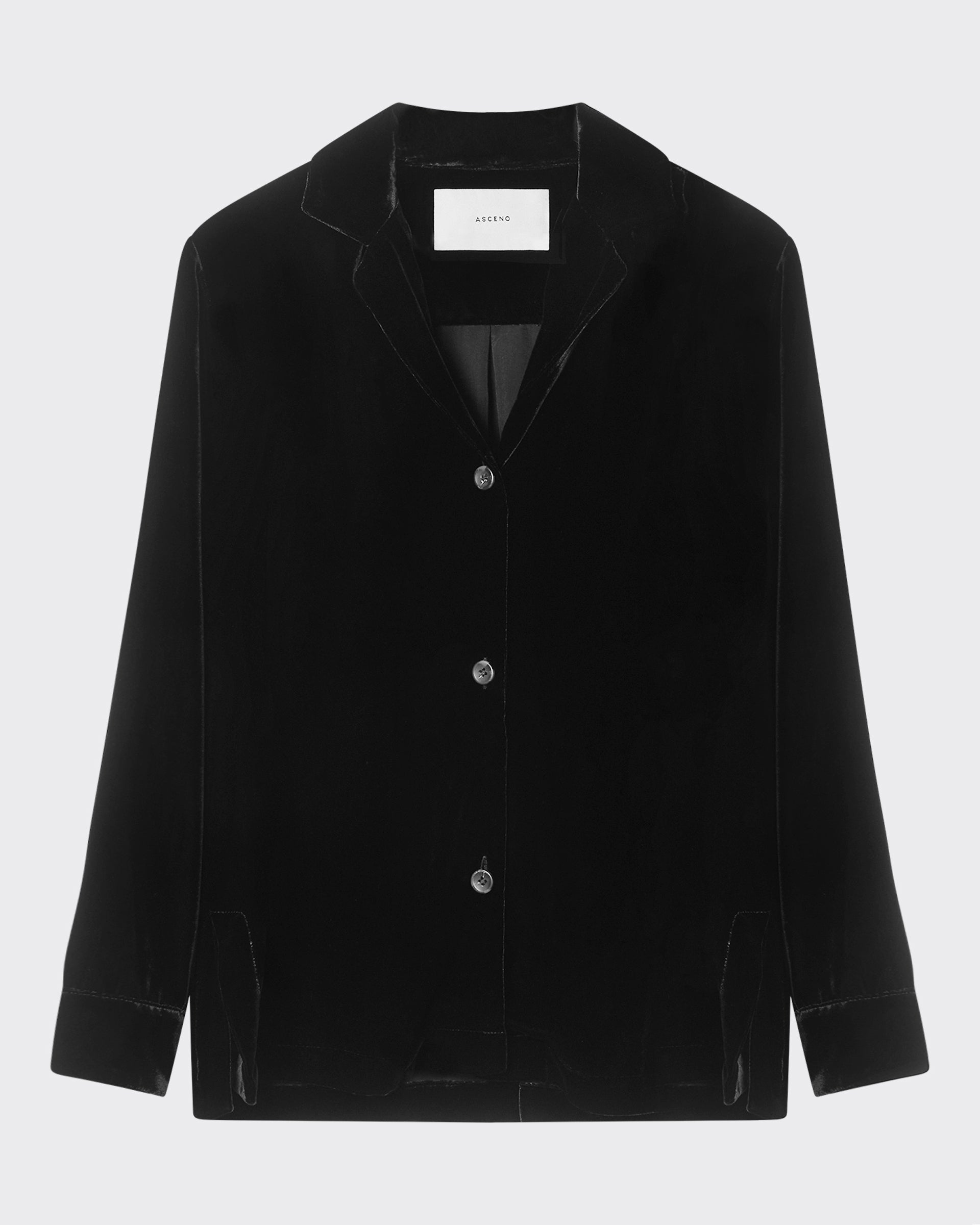 Calabasas Shirt Black Viscose Velvet