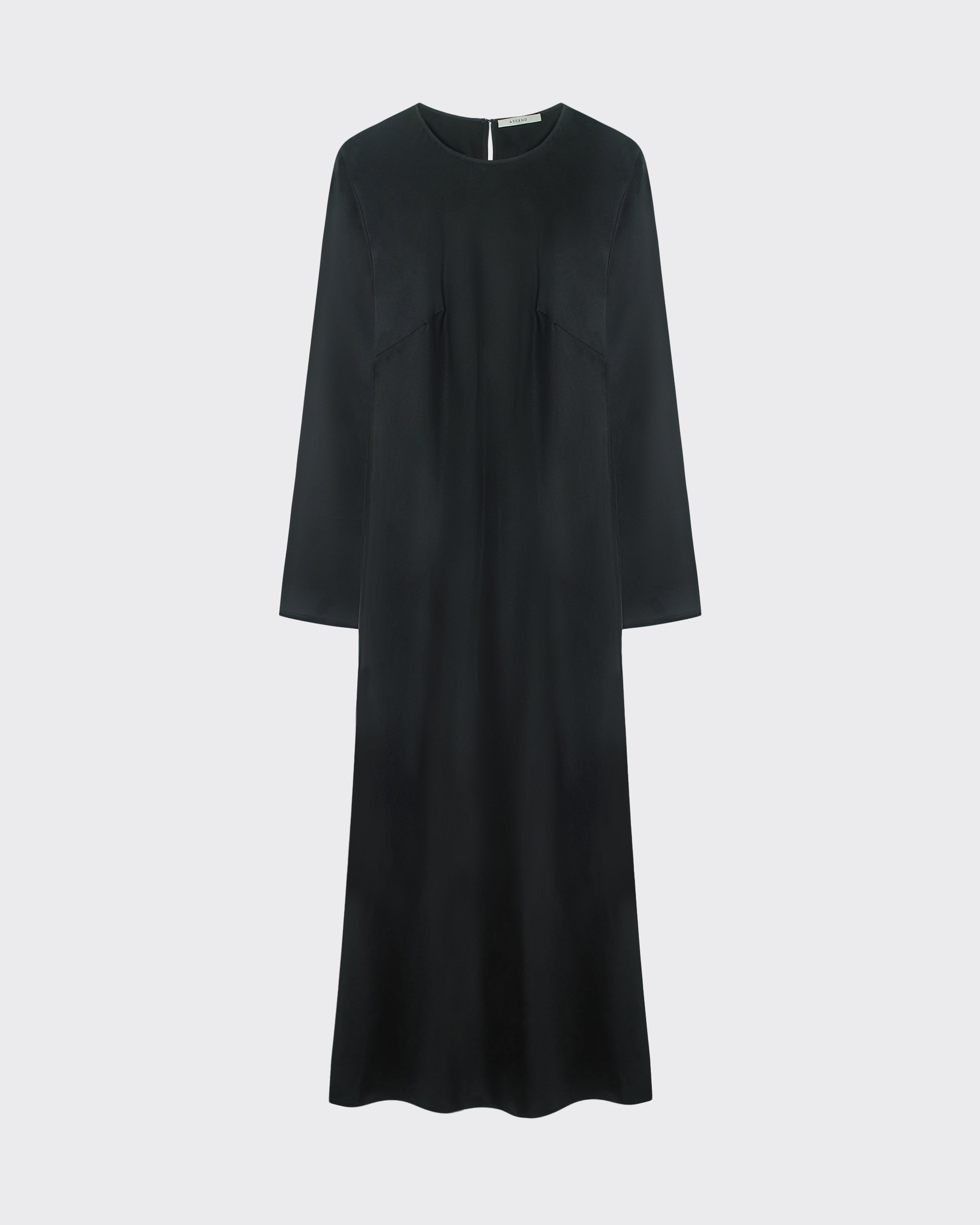 Salina Dress Black Silk Charmeuse