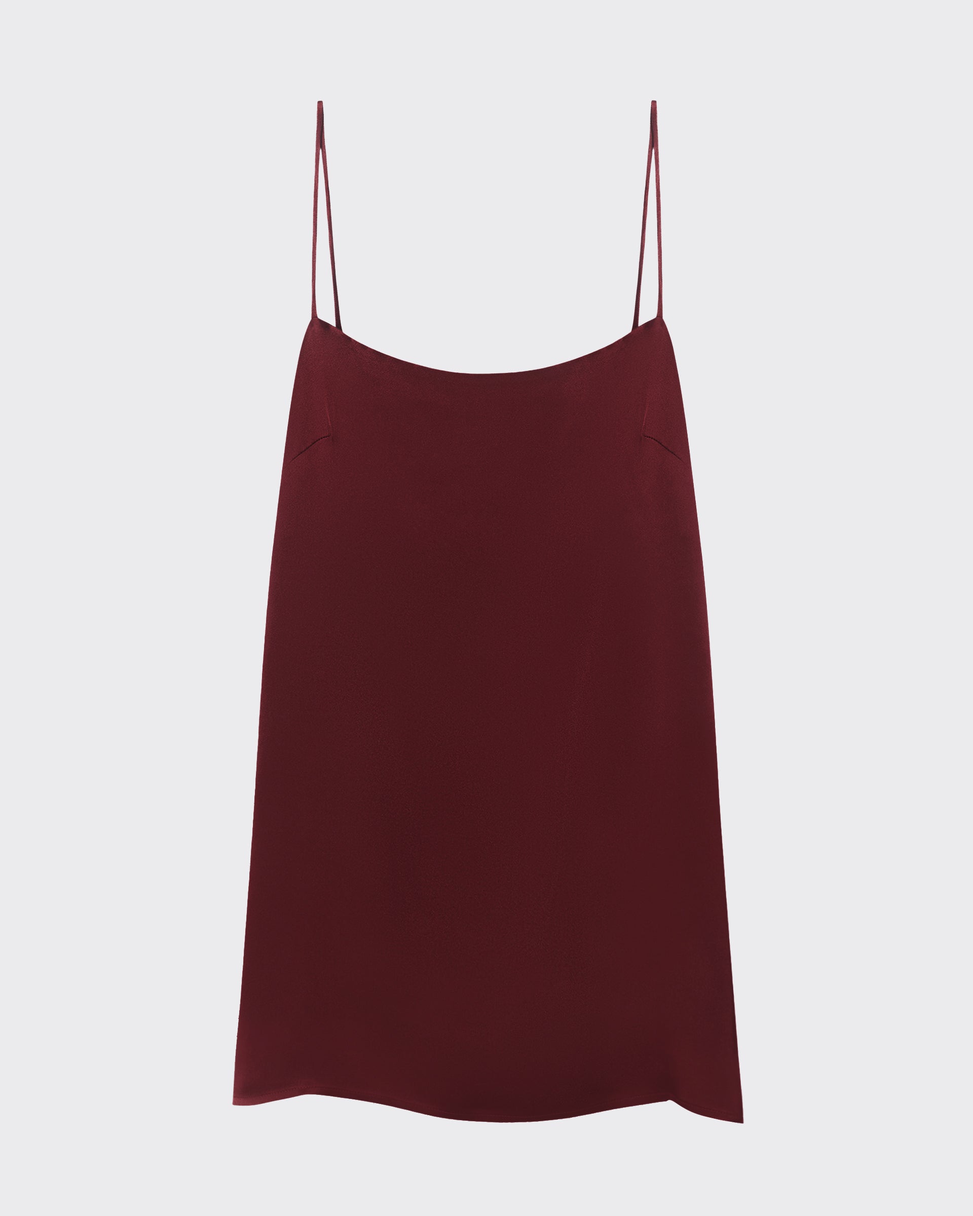 Pisa Top Maroon Silk Satin