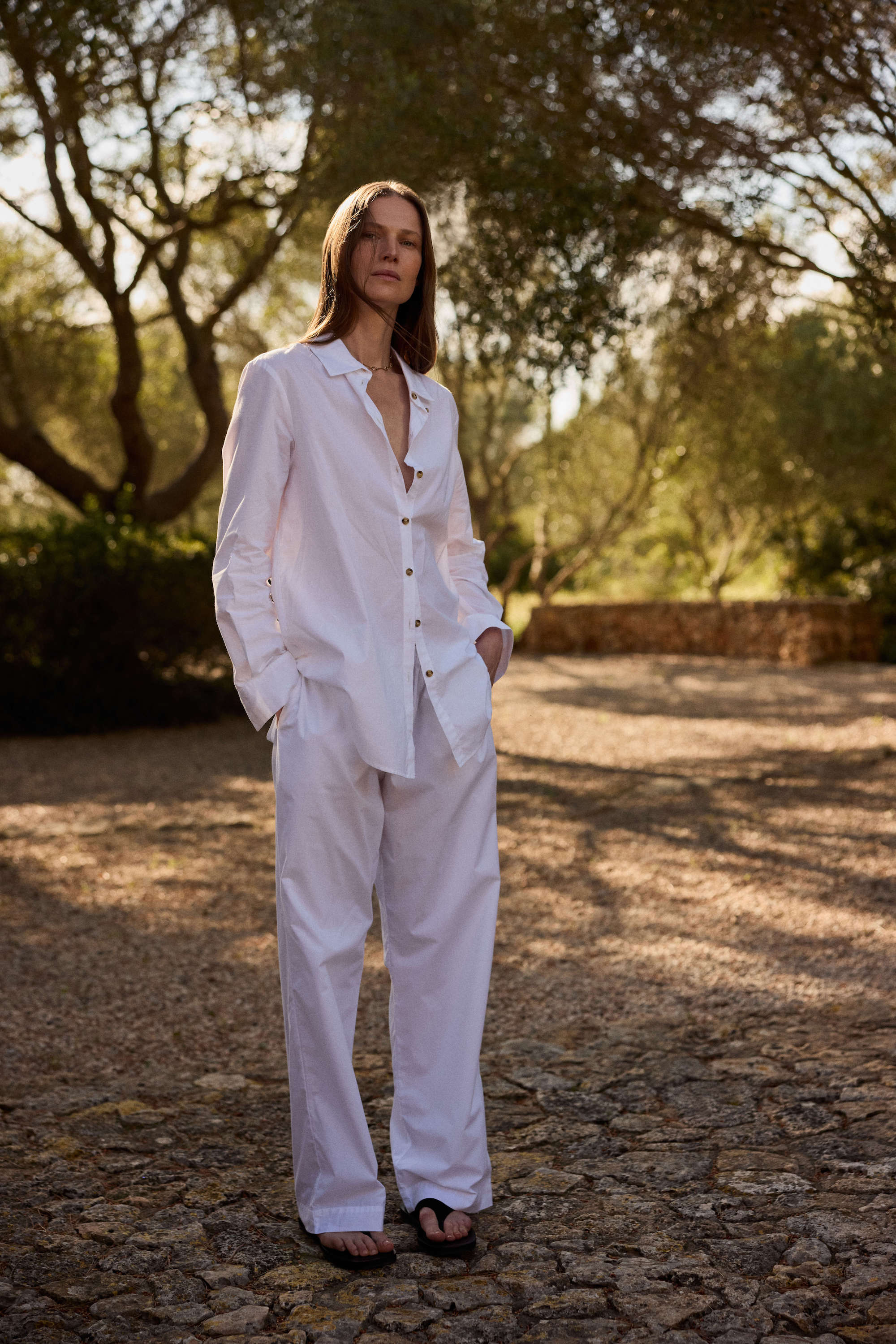 London Shirt White Cotton