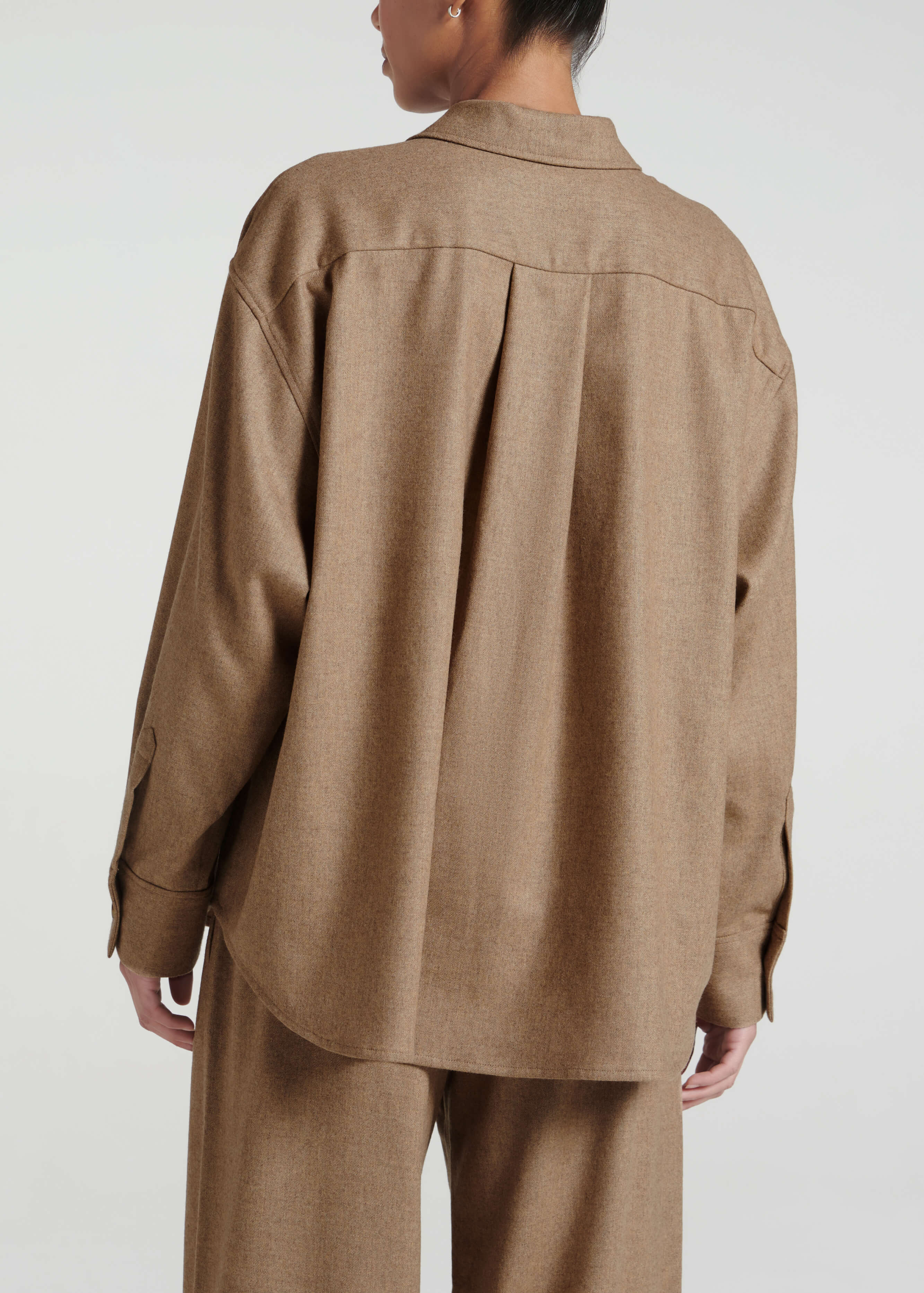 Berlin Shirt Camel Wool Flannel