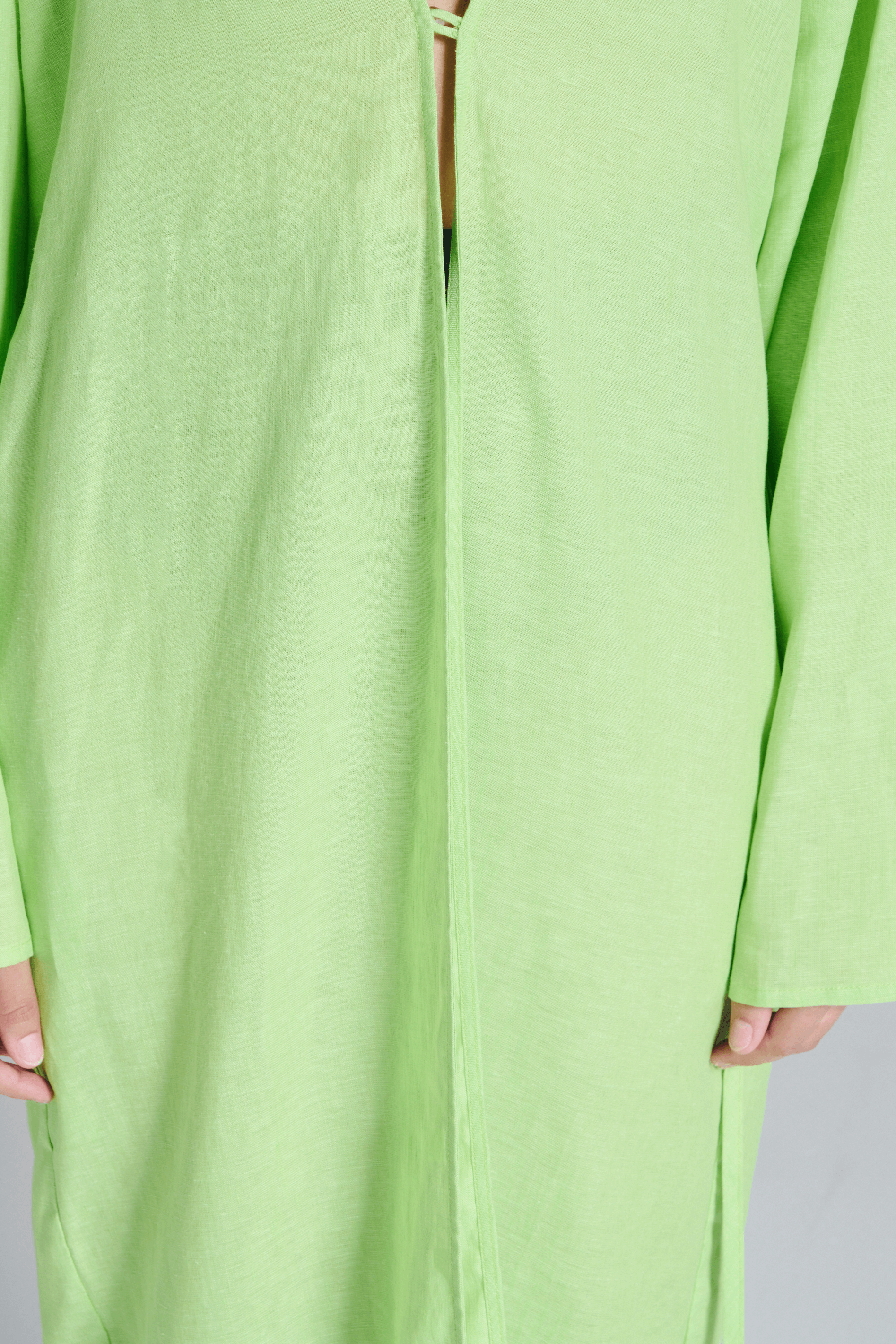Lorenzo Robe Citrus Green Linen