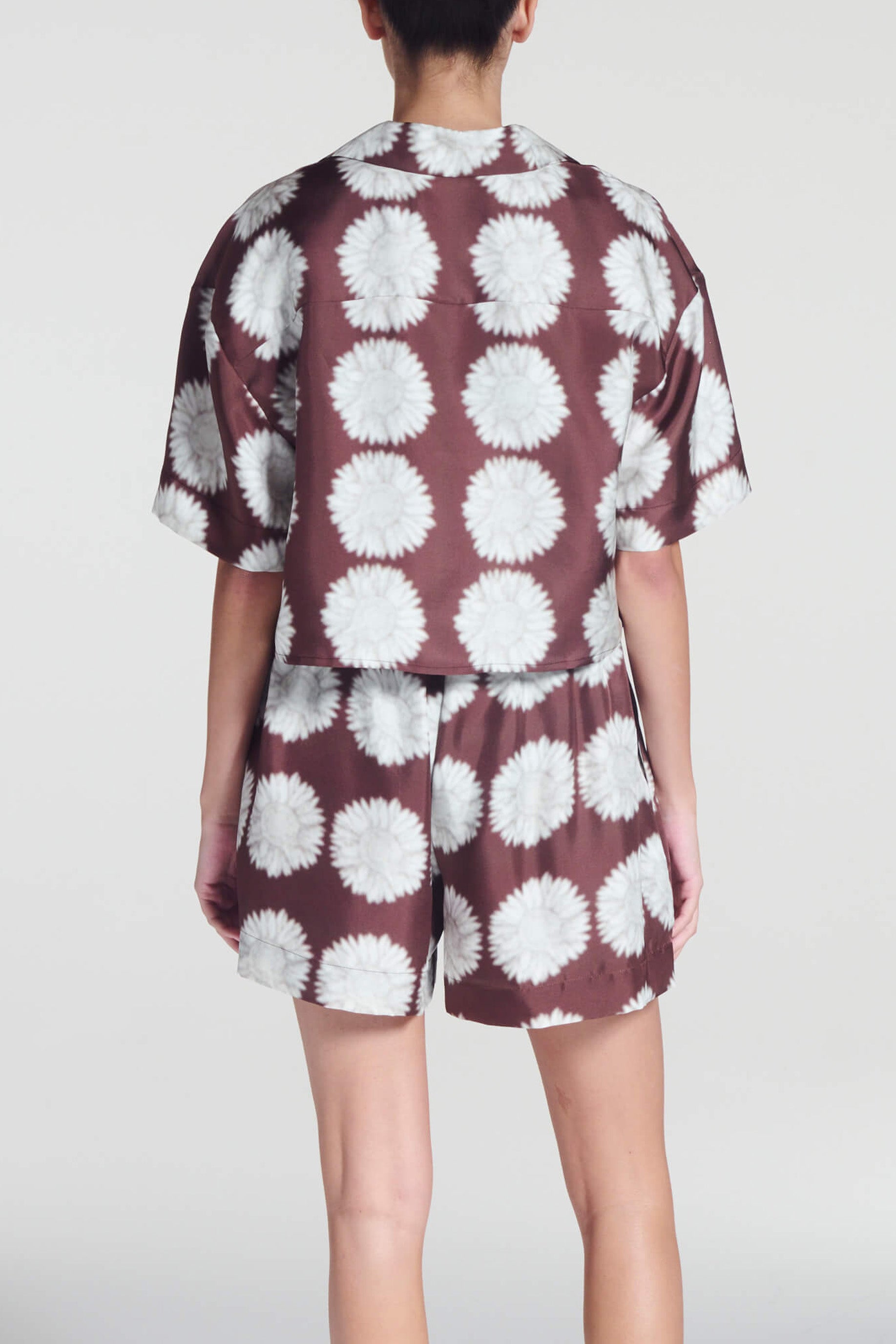 Lincoln Shirt Sunflower Mahogany Silk Twill