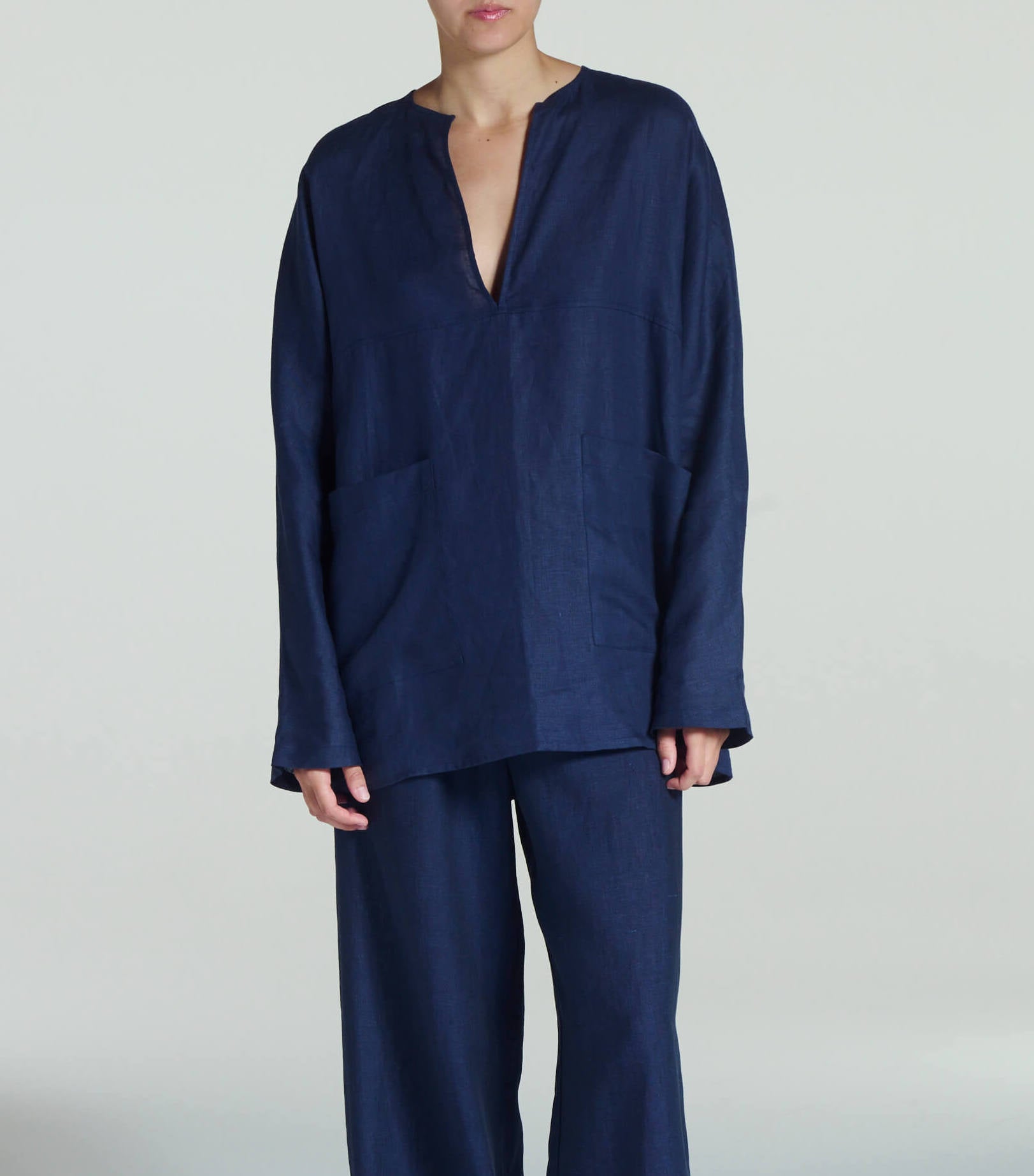 Aspen Top Ocean Navy Linen