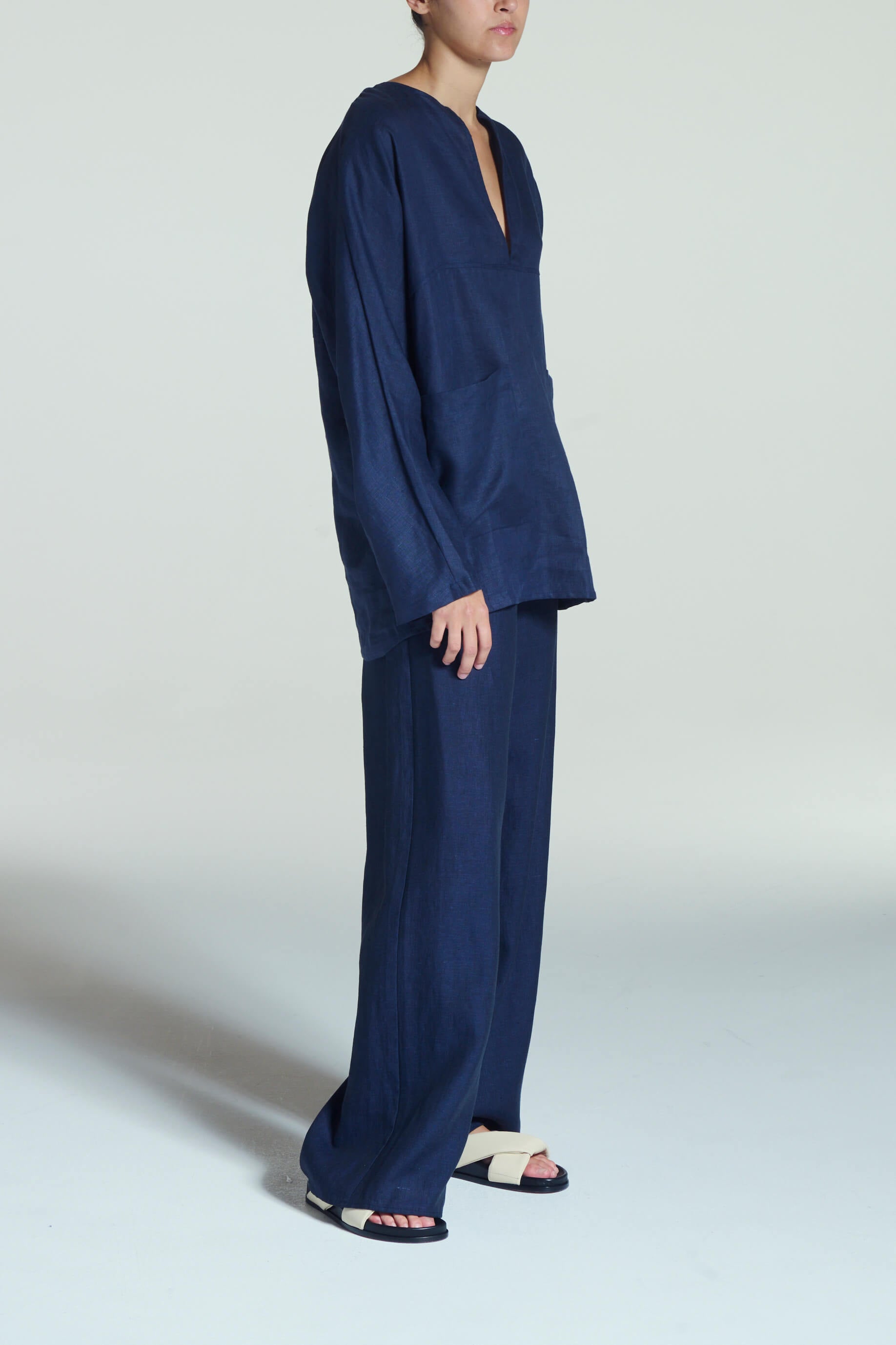 Aspen Top Ocean Navy Linen