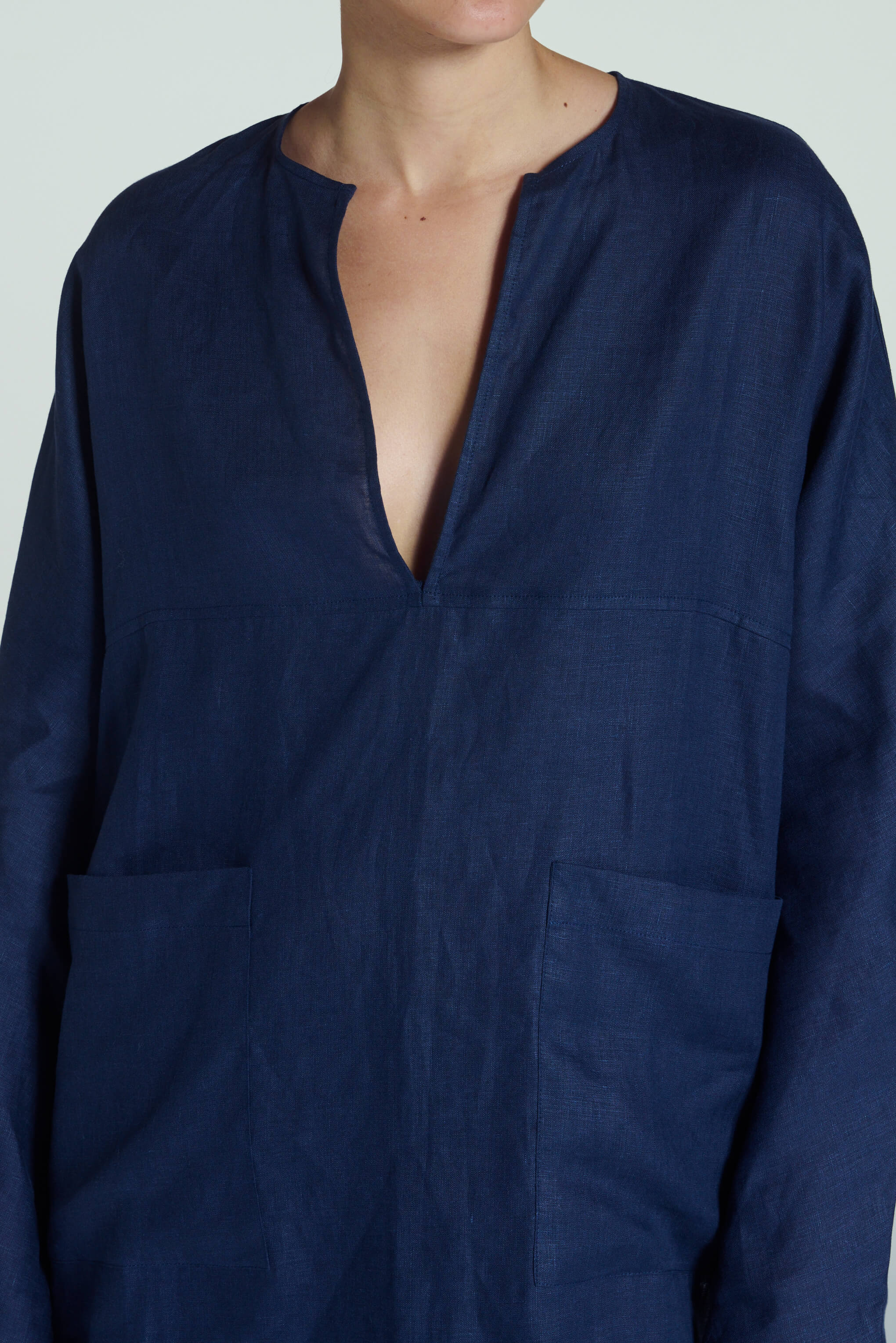 Aspen Top Ocean Navy Linen