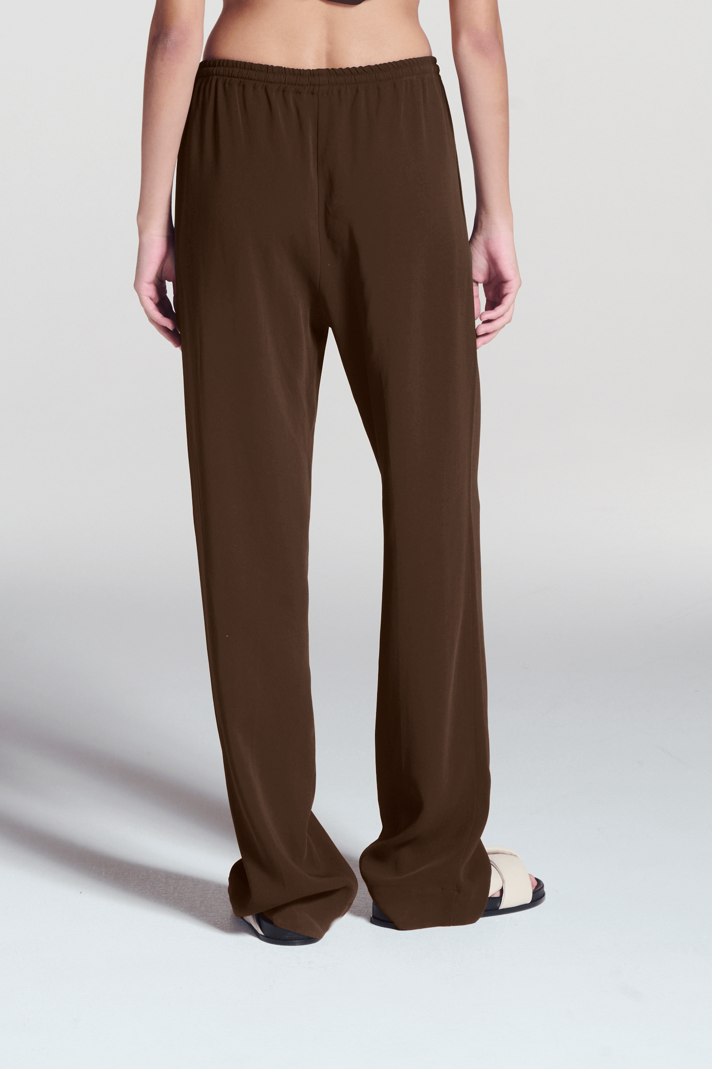 Aurelia Trouser Coffee Viscose Crepe