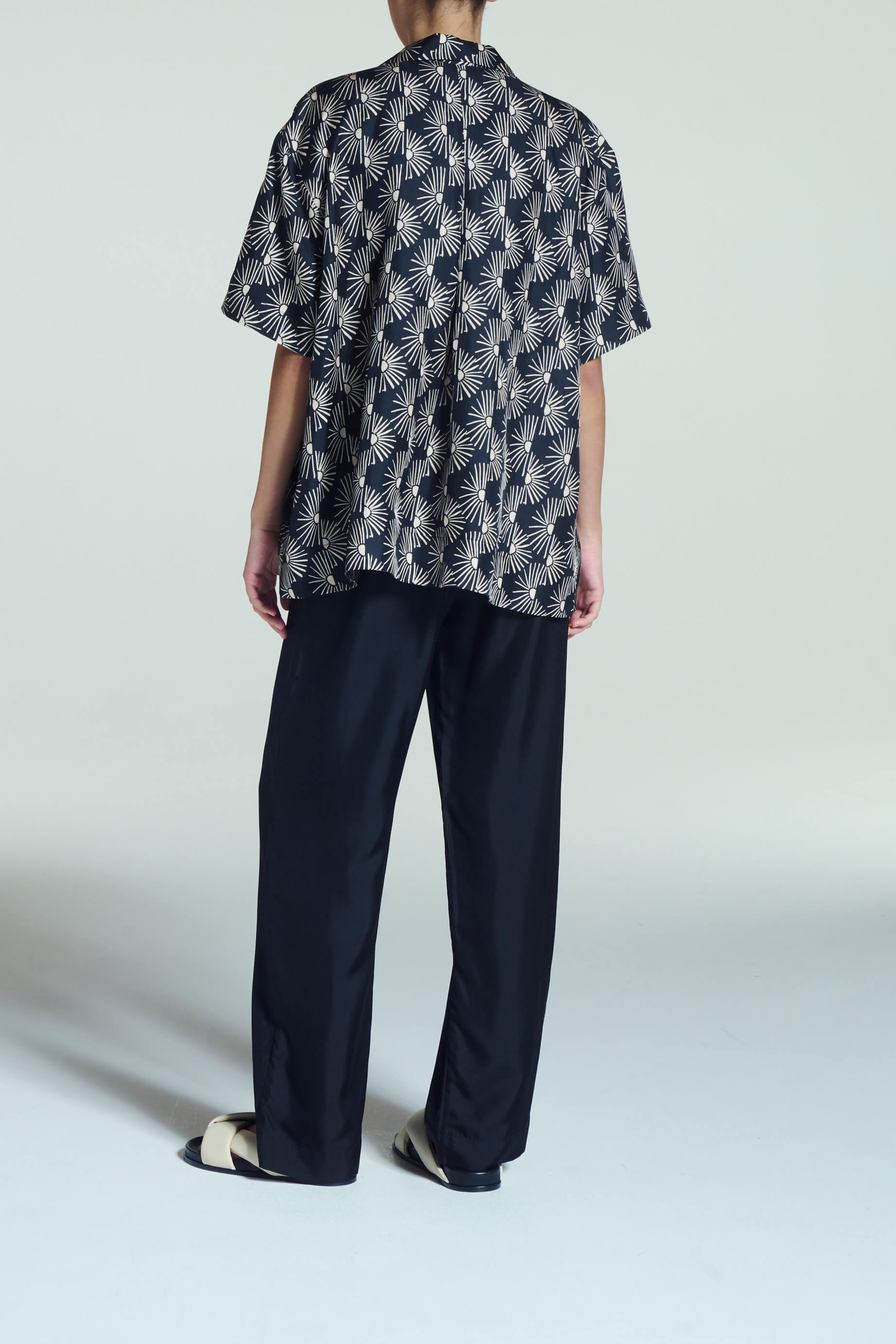 Montauk Shirt Sunrise Noir Silk Twill