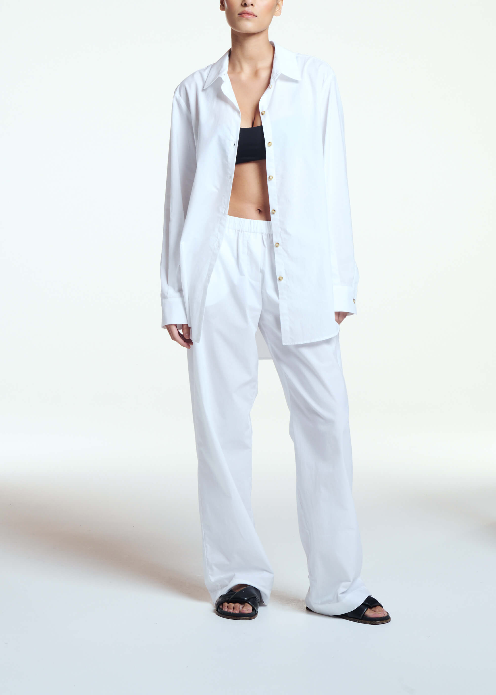 Rosa Trouser White Cotton