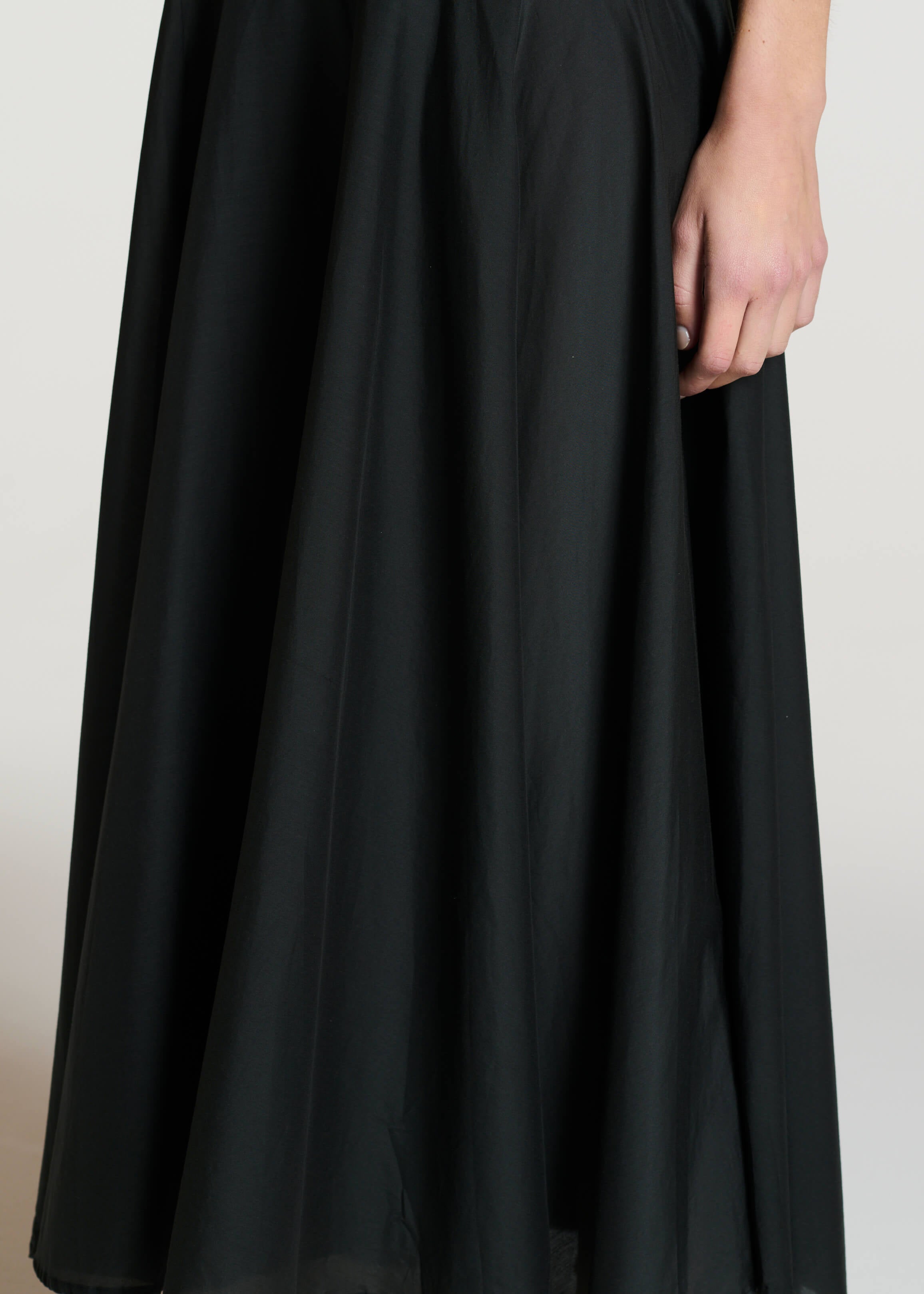 Rita Dress Dusk Black Silk Cotton Voile
