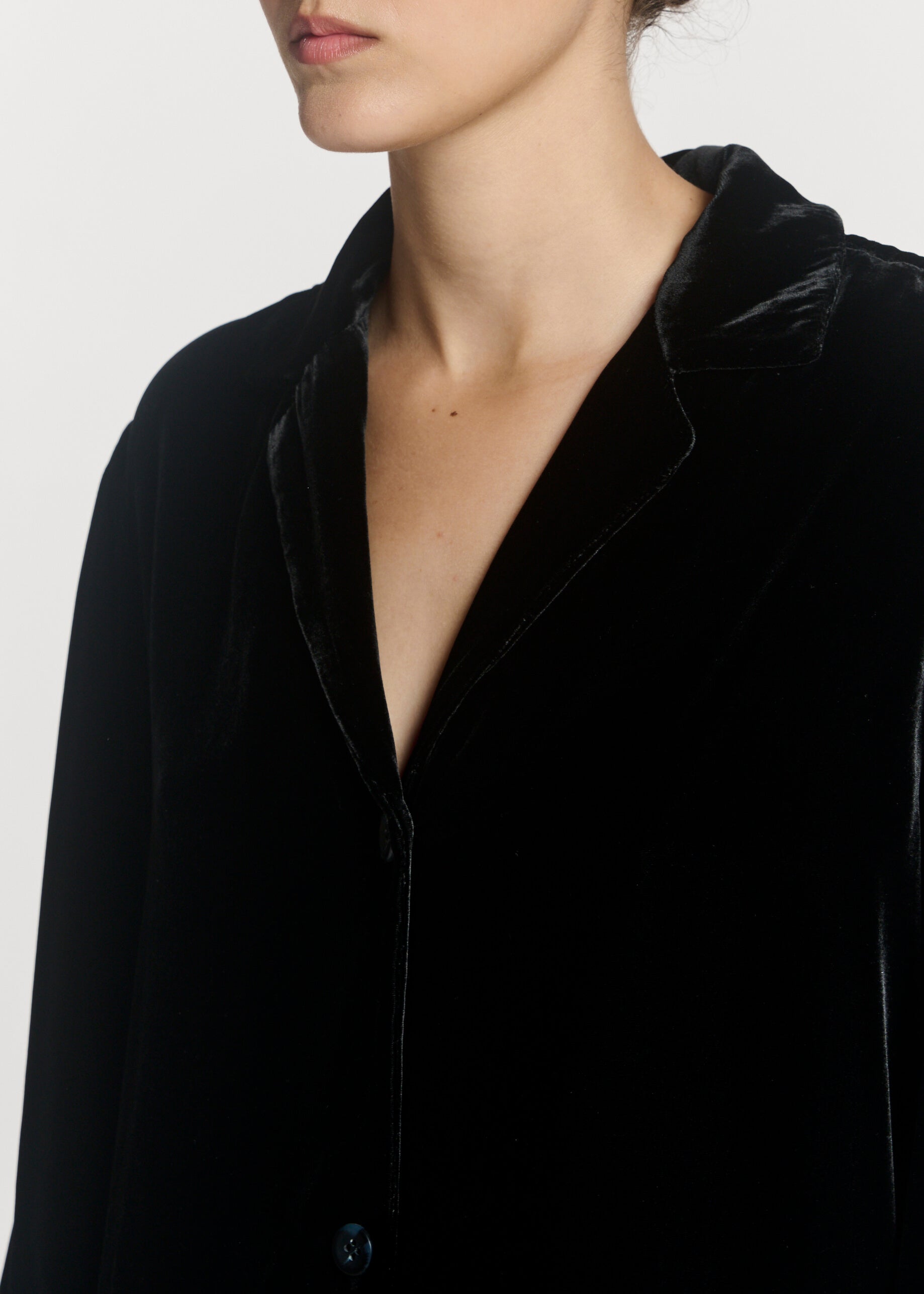 Calabasas Shirt Black Viscose Velvet