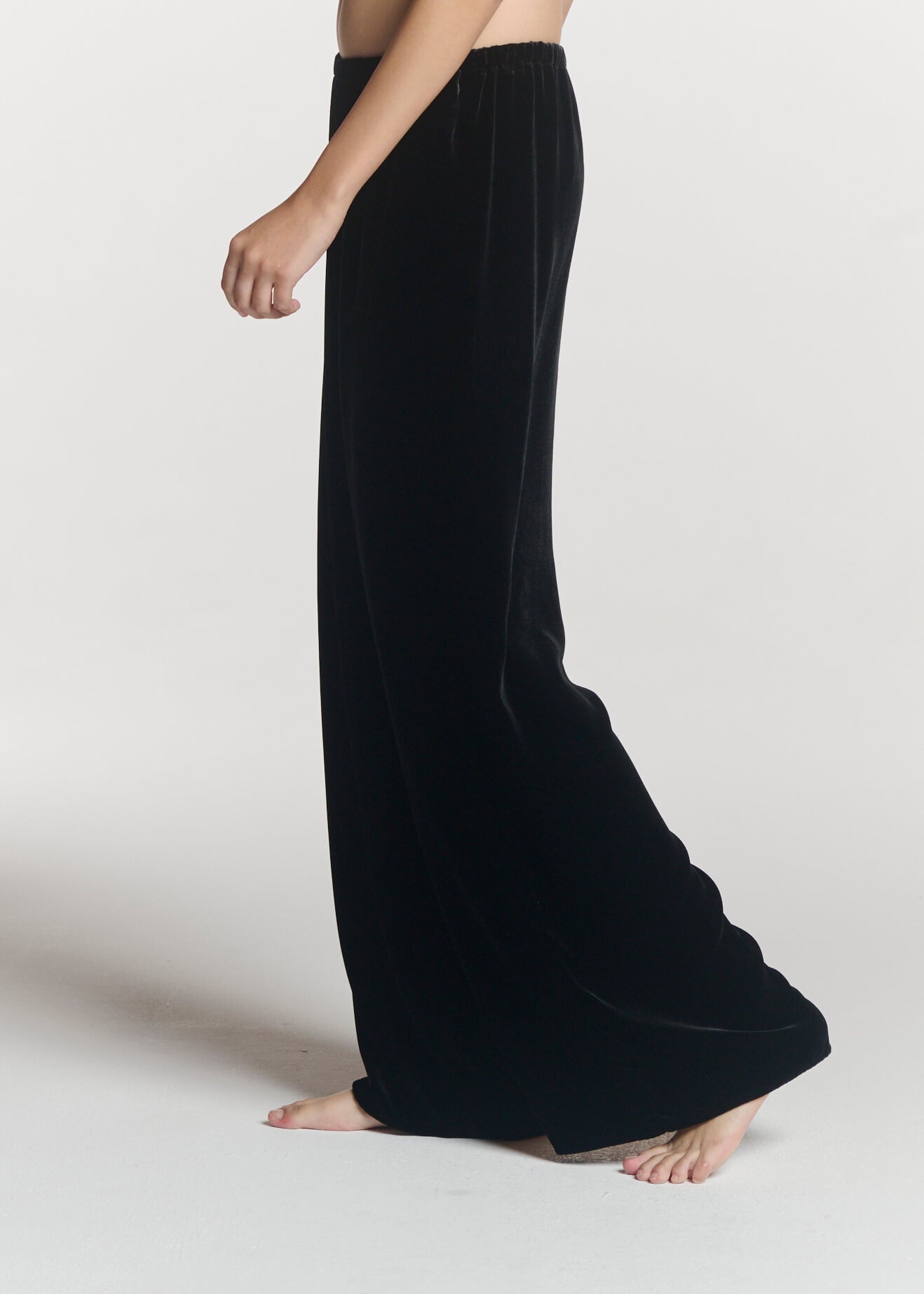 Austin Trouser Black Viscose Velvet