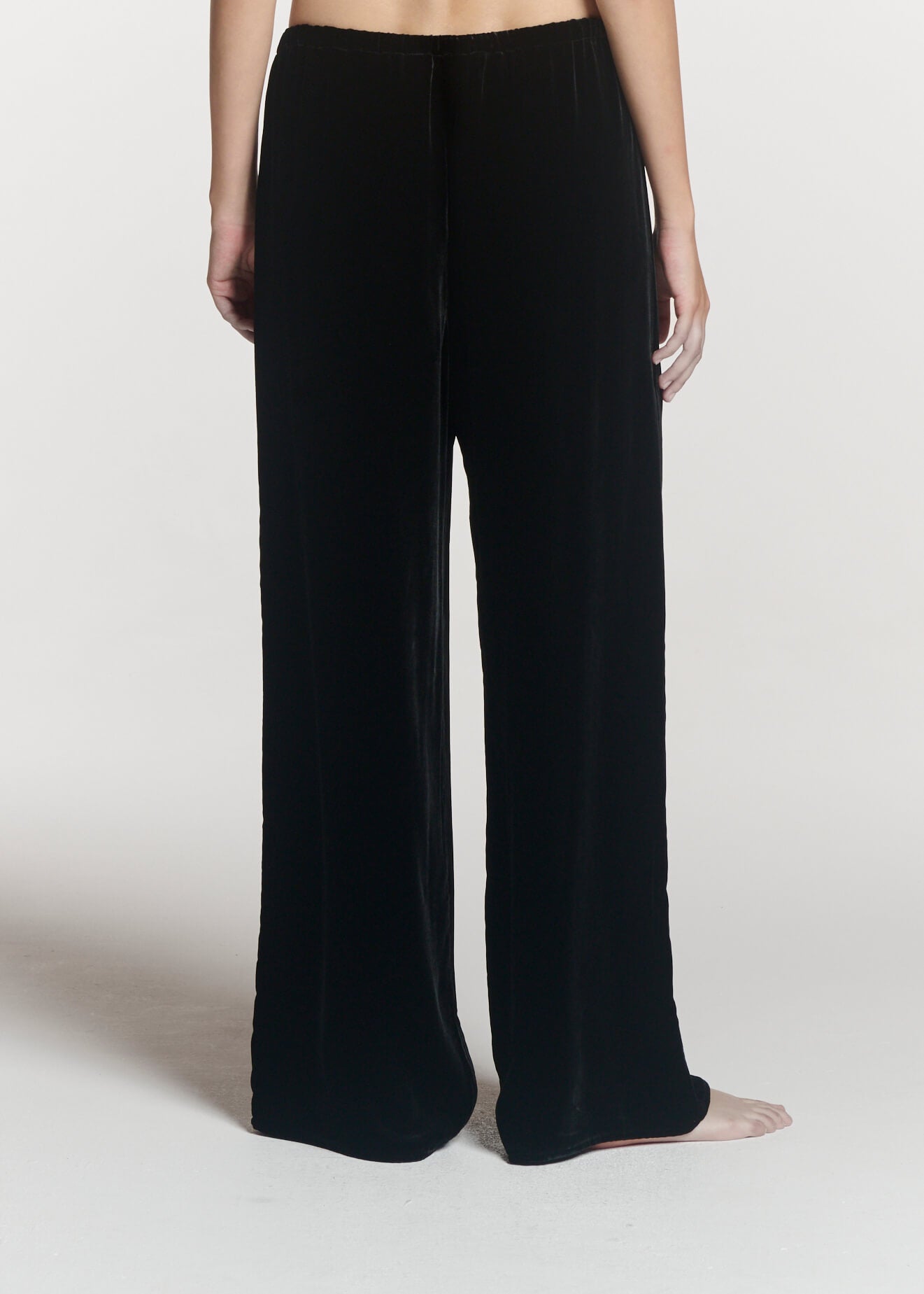 Austin Trouser Black Viscose Velvet