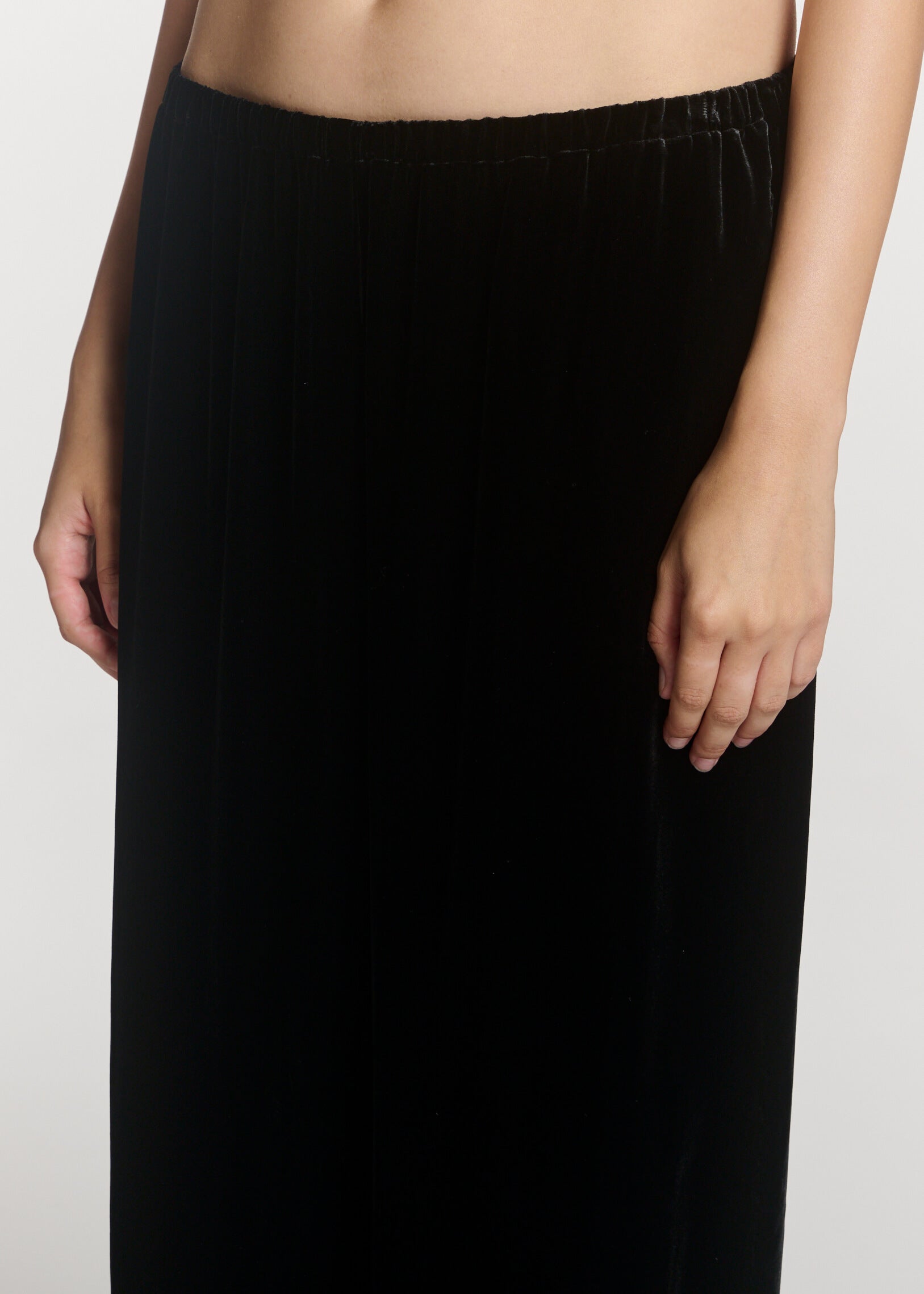 Austin Trouser Black Viscose Velvet