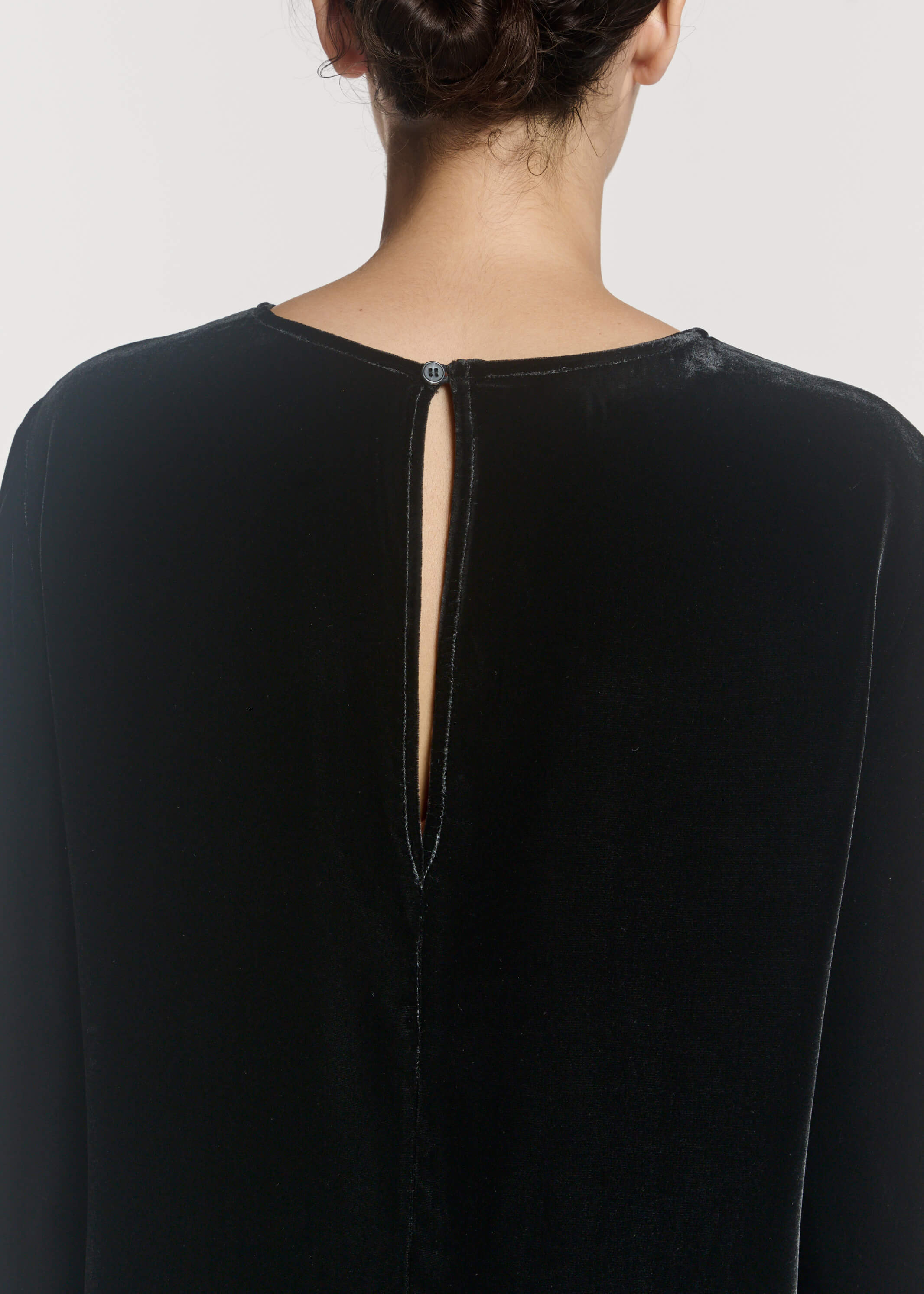 Larissa Dress Black Viscose Velvet