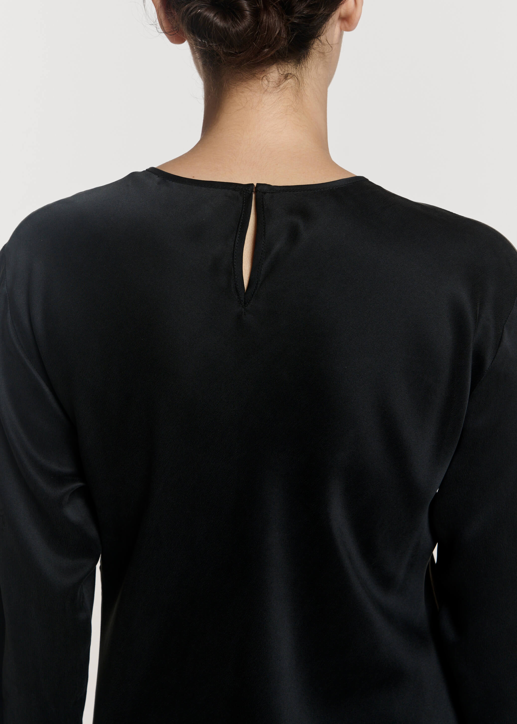 Salina Dress Black Silk Charmeuse