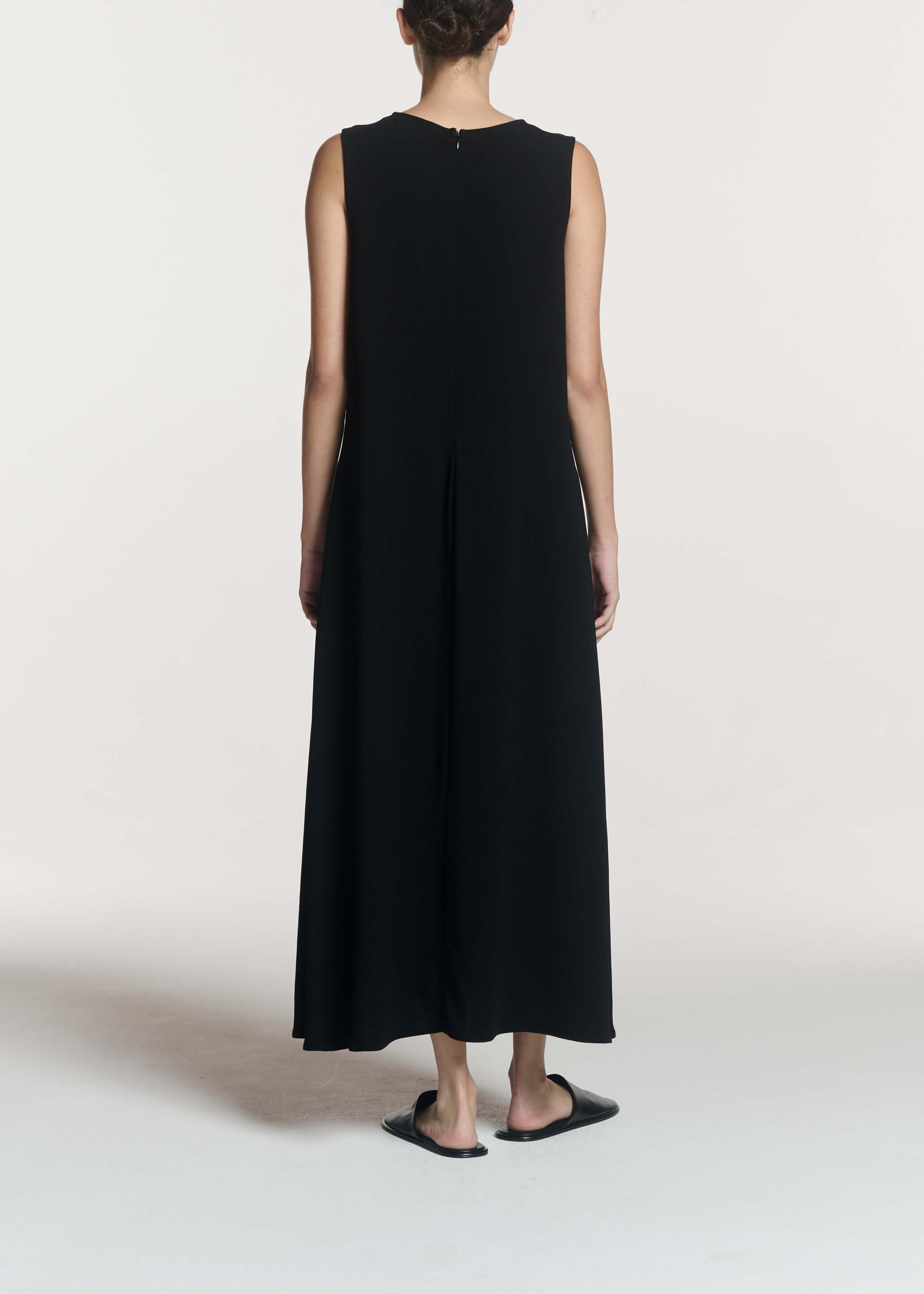 Siena Dress Black Viscose Crepe