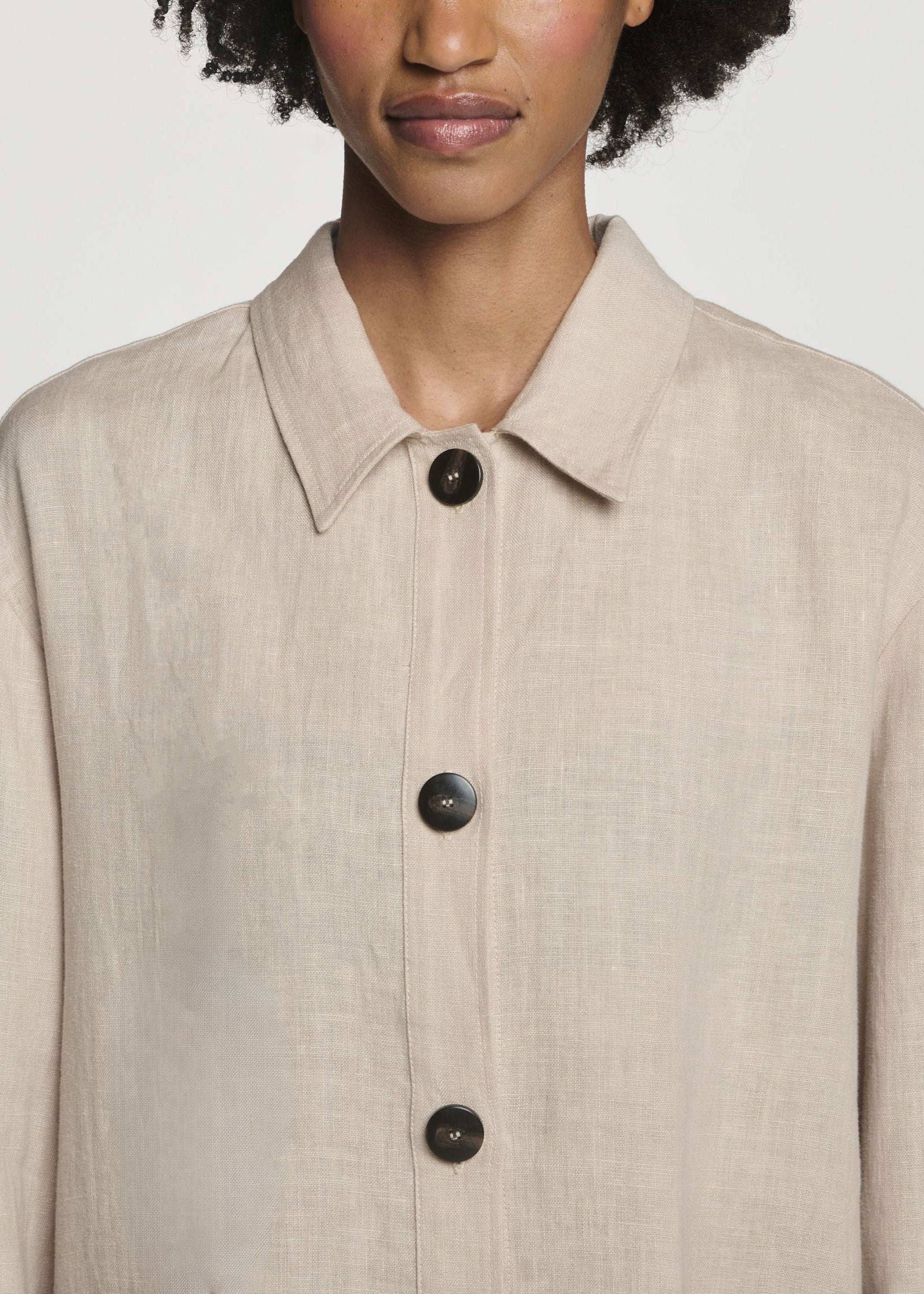 Valera Jacket Heathered Sand Linen