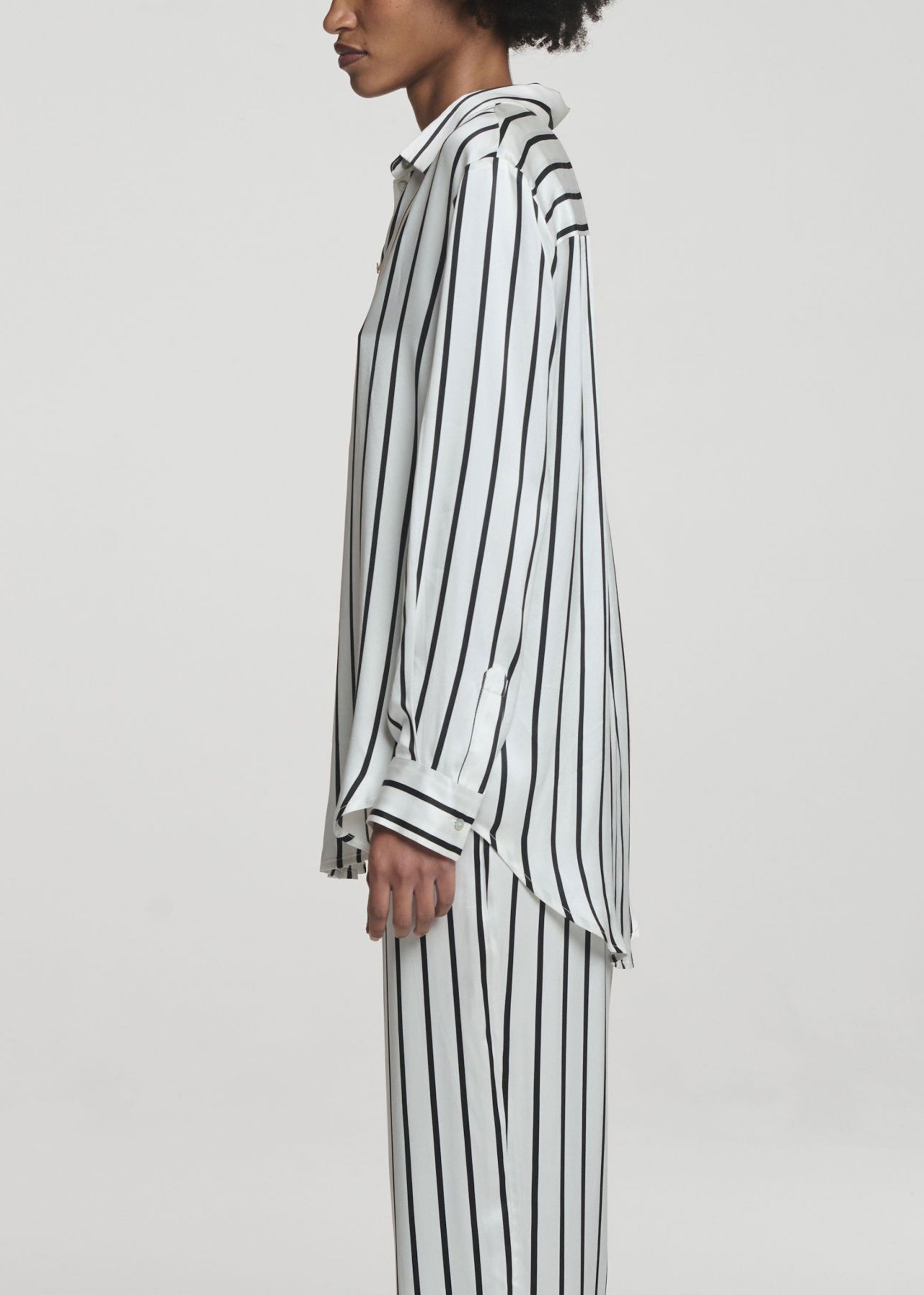 London Shirt Jet Black Silk