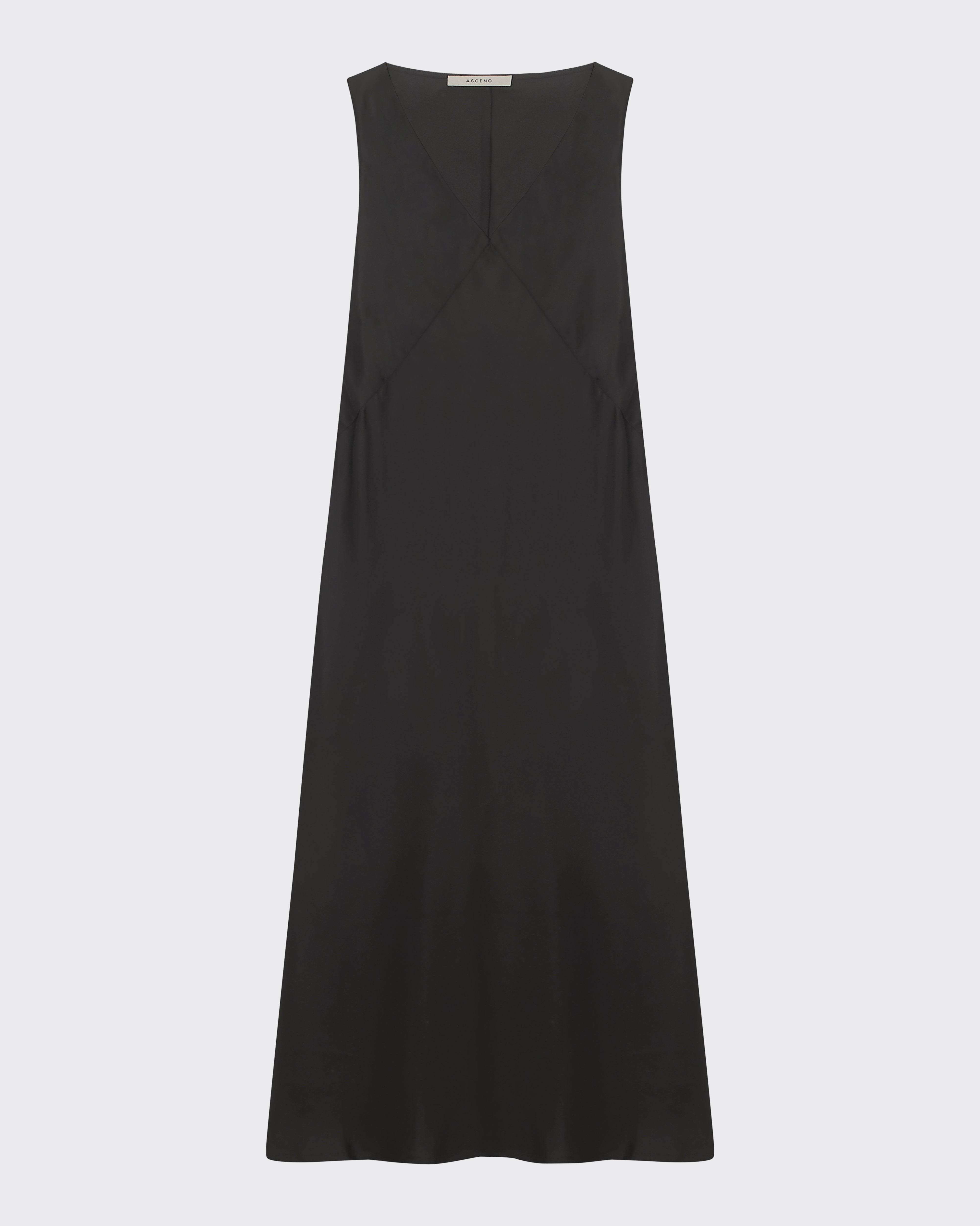 Provence Dress Black Silk Twill