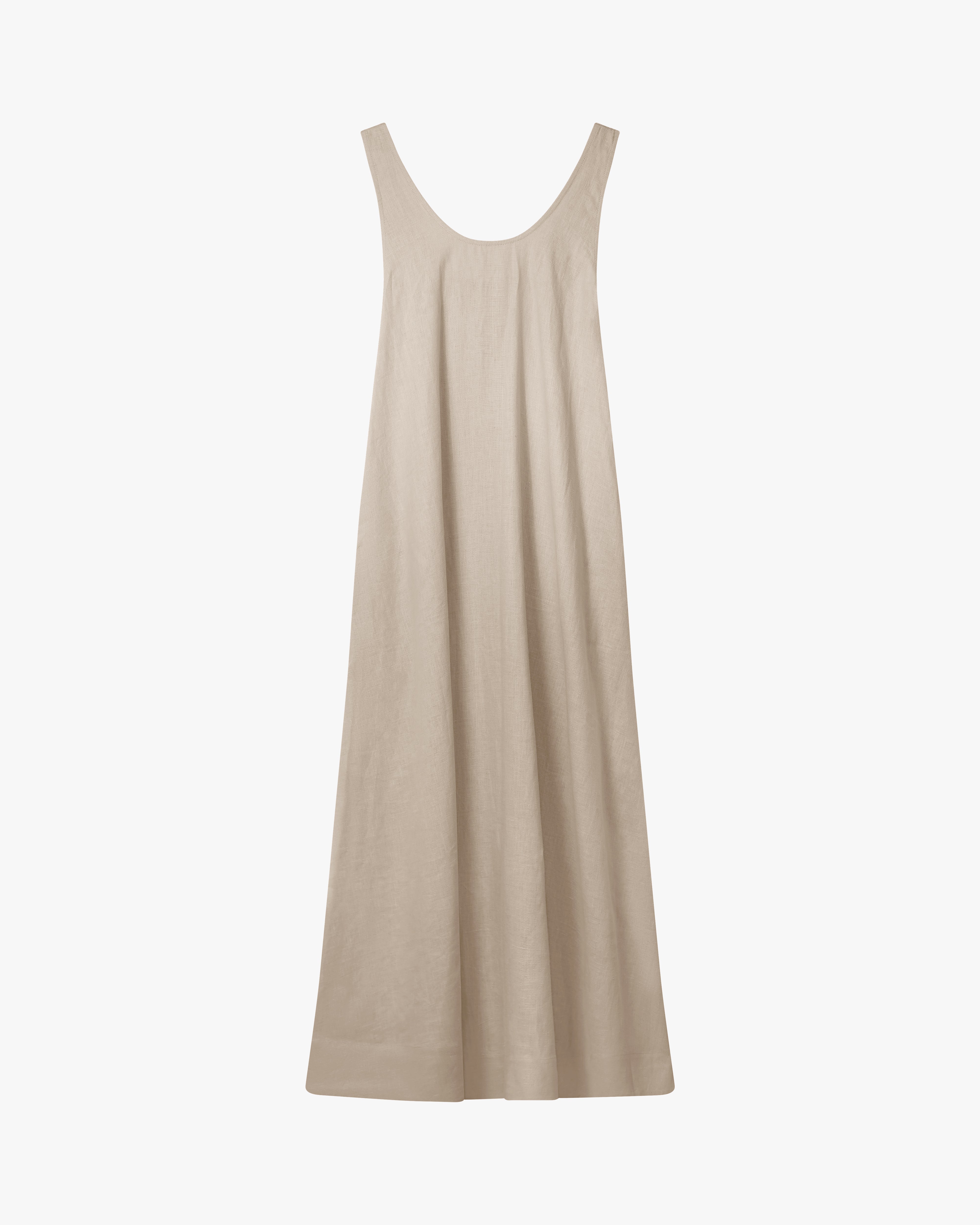 Capri Dress Heathered Sand Linen