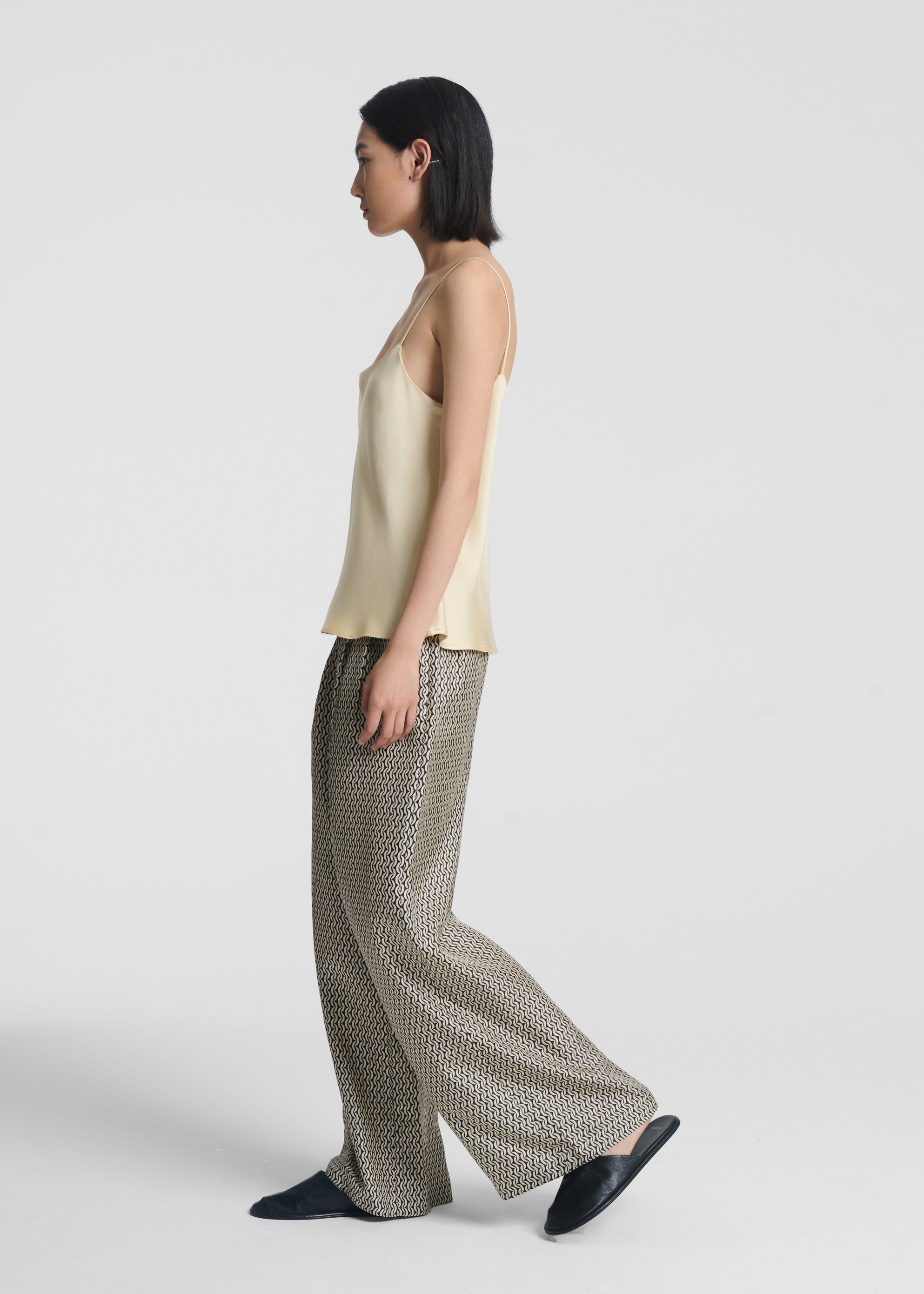 Austin Trouser Crescent Silk Twill
