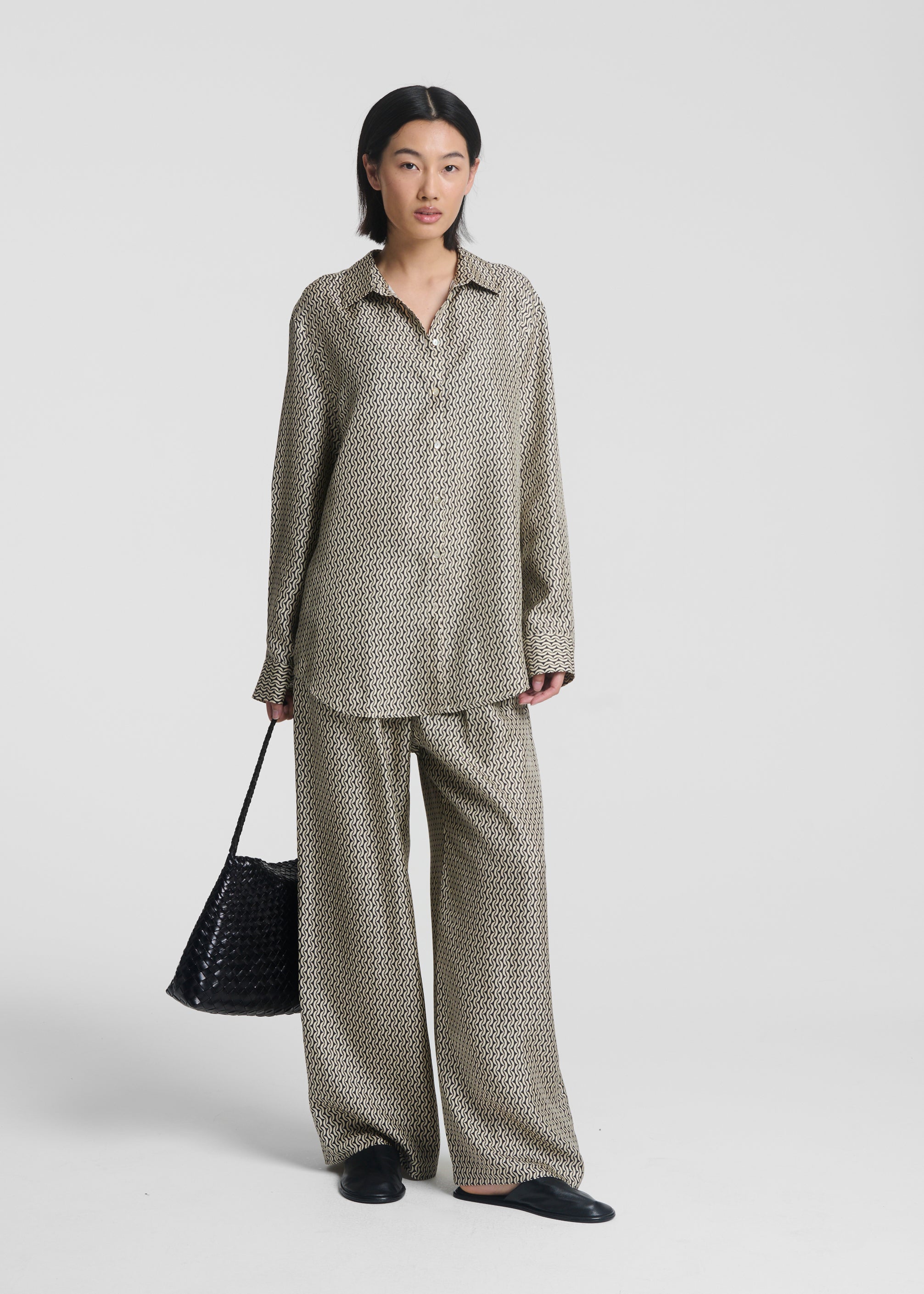 Austin Trouser Crescent Silk Twill