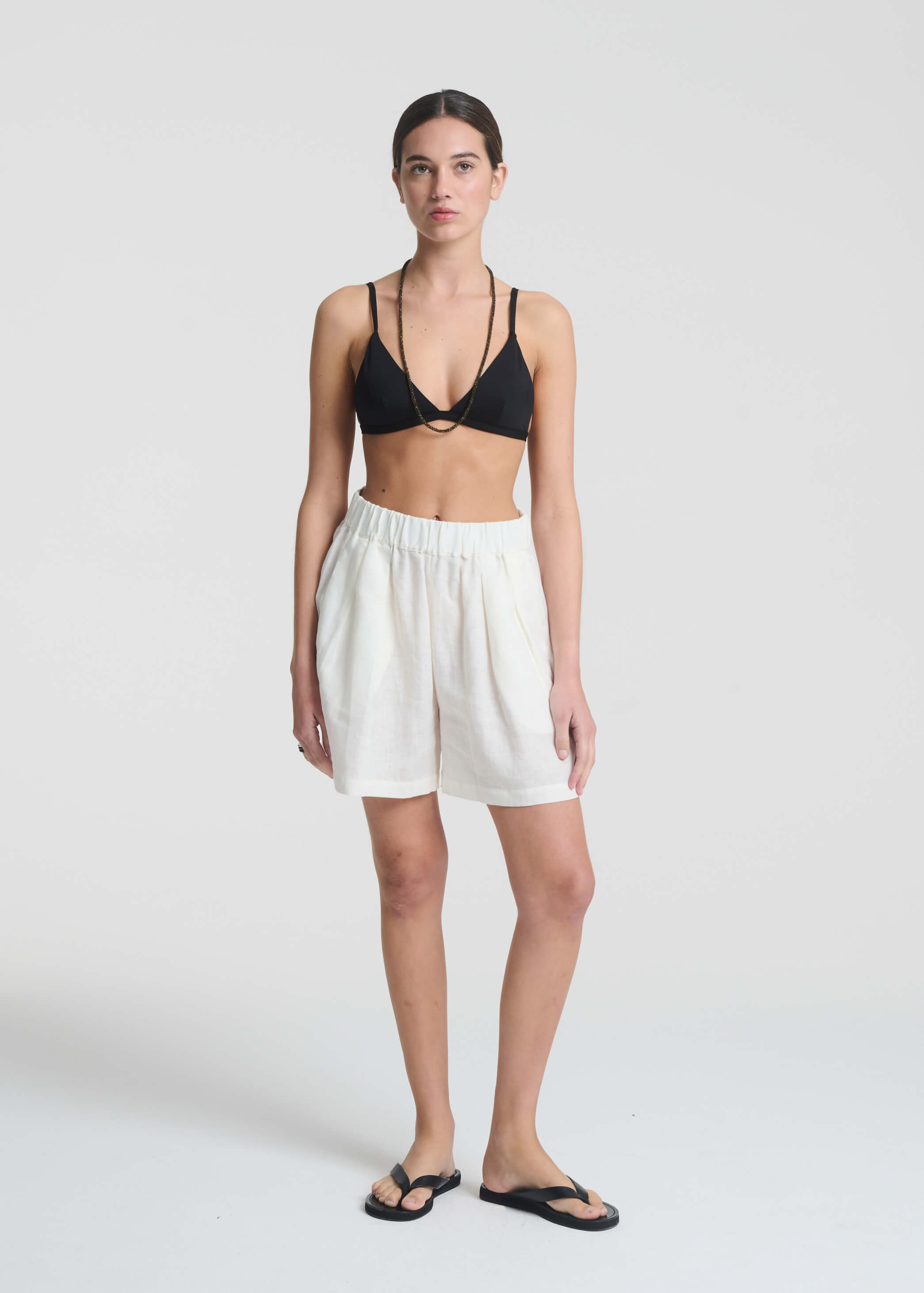 Zurich Short Lemon Organic Linen