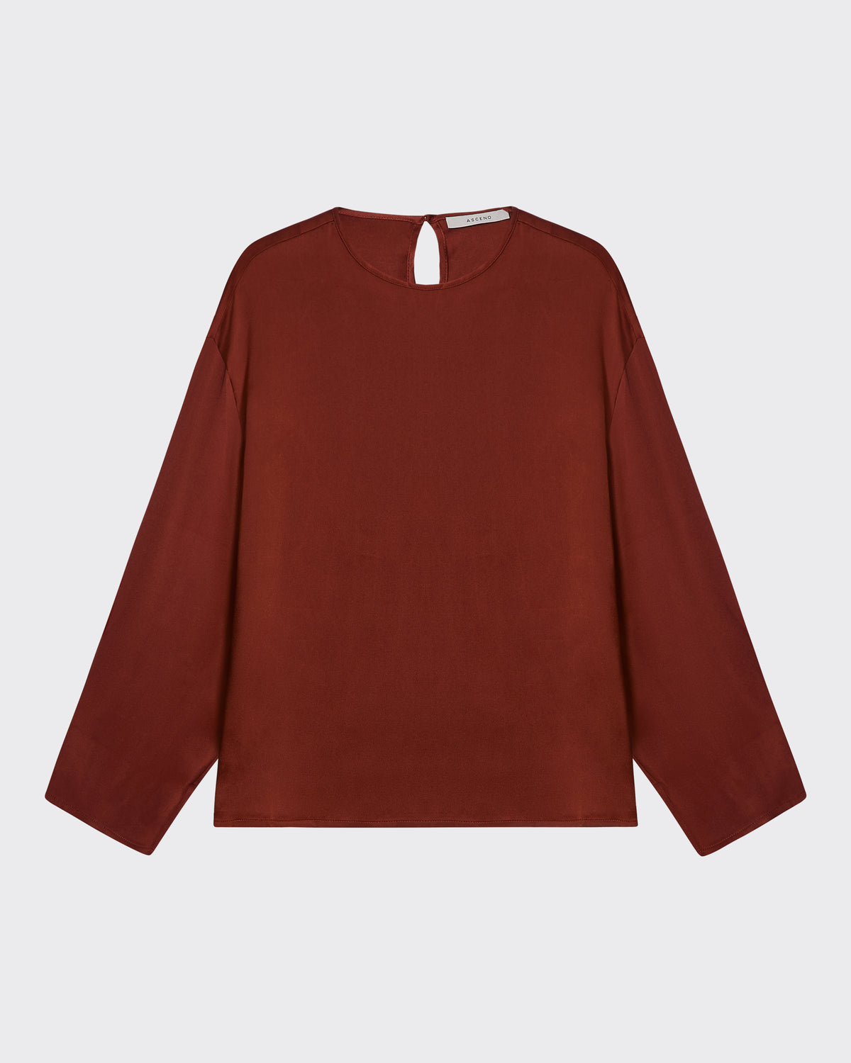Byron Top Rust Silk Satin