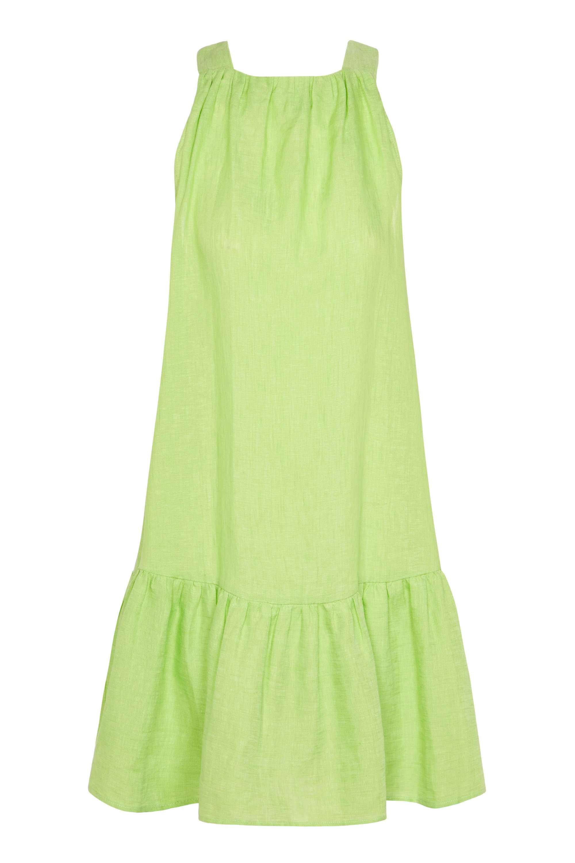Adana Dress Citrus Green Linen