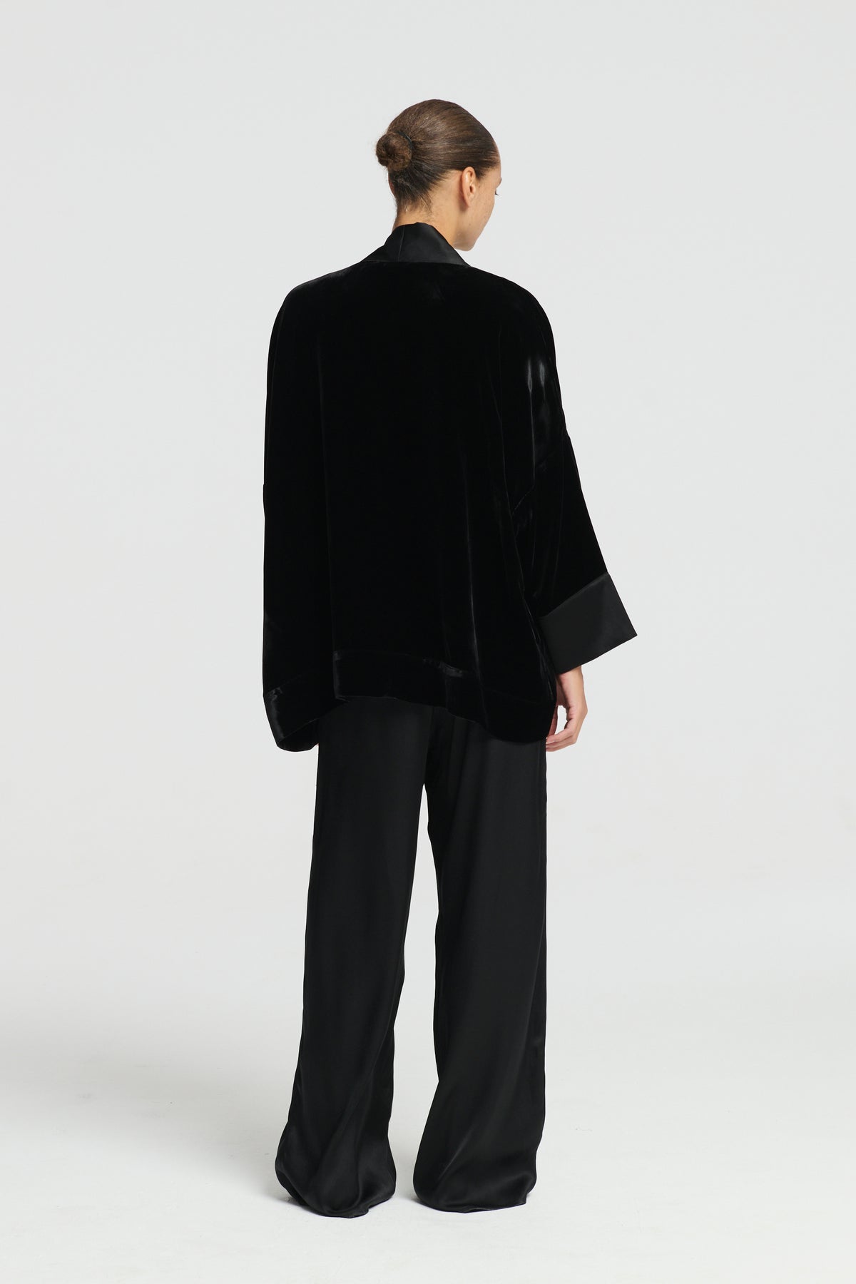 Inca Jacket Black Silk Velvet