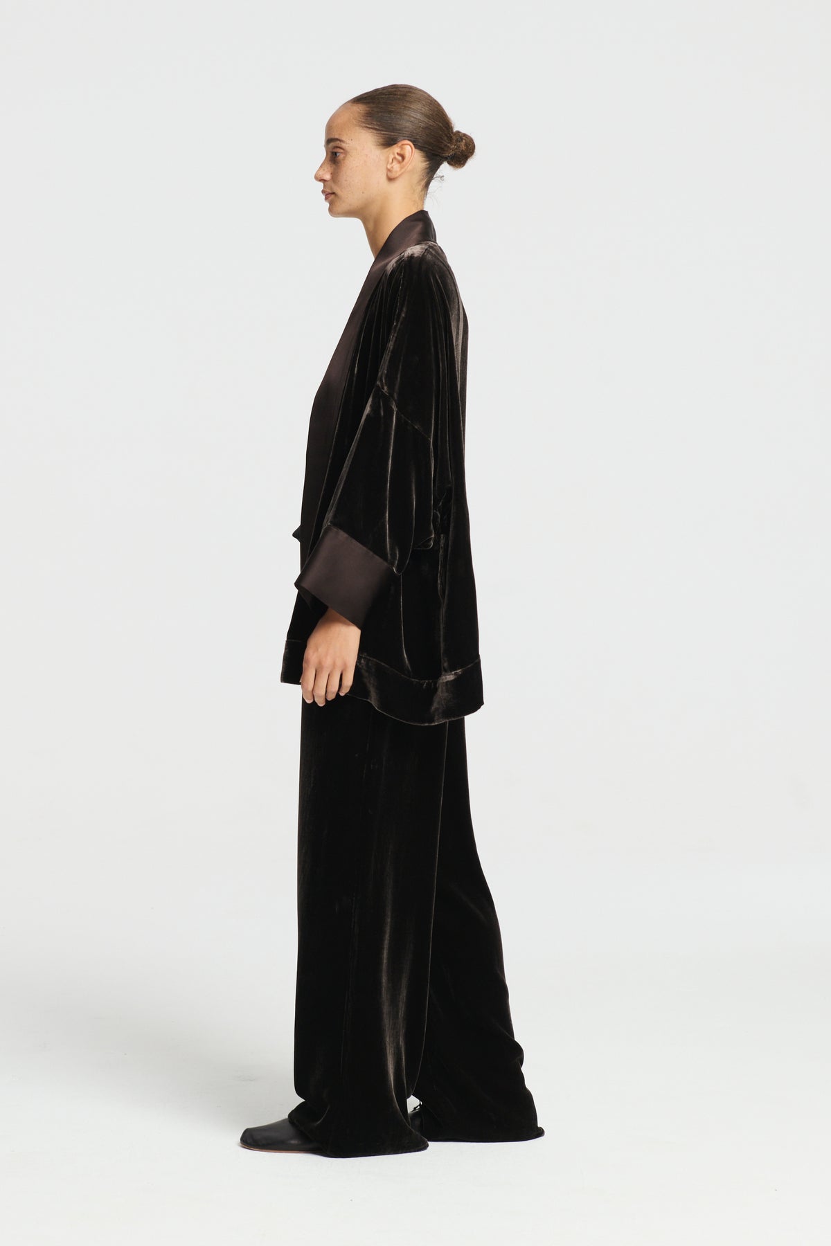Inca Jacket Brown Silk Velvet