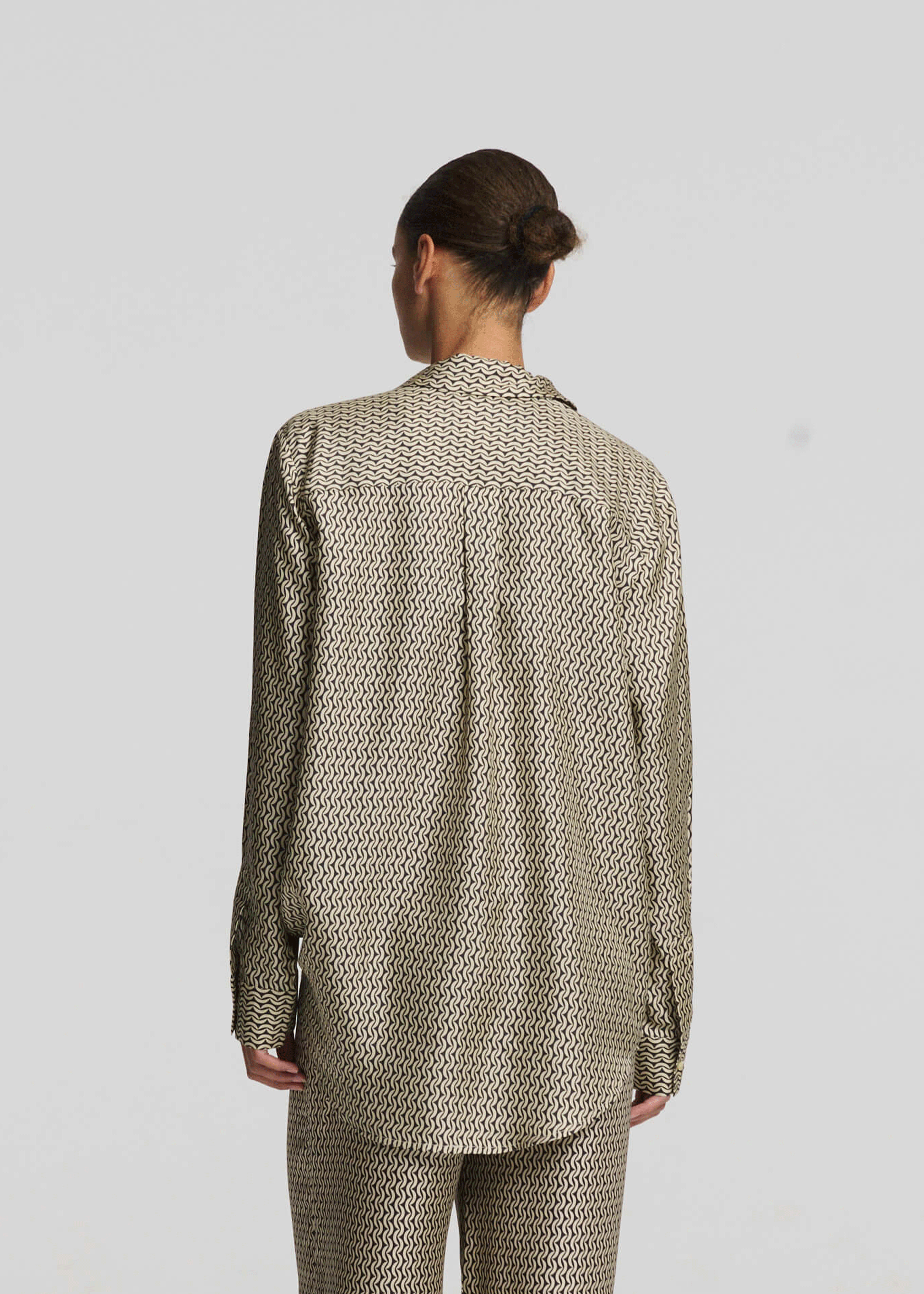 London Shirt Crescent Silk Twill