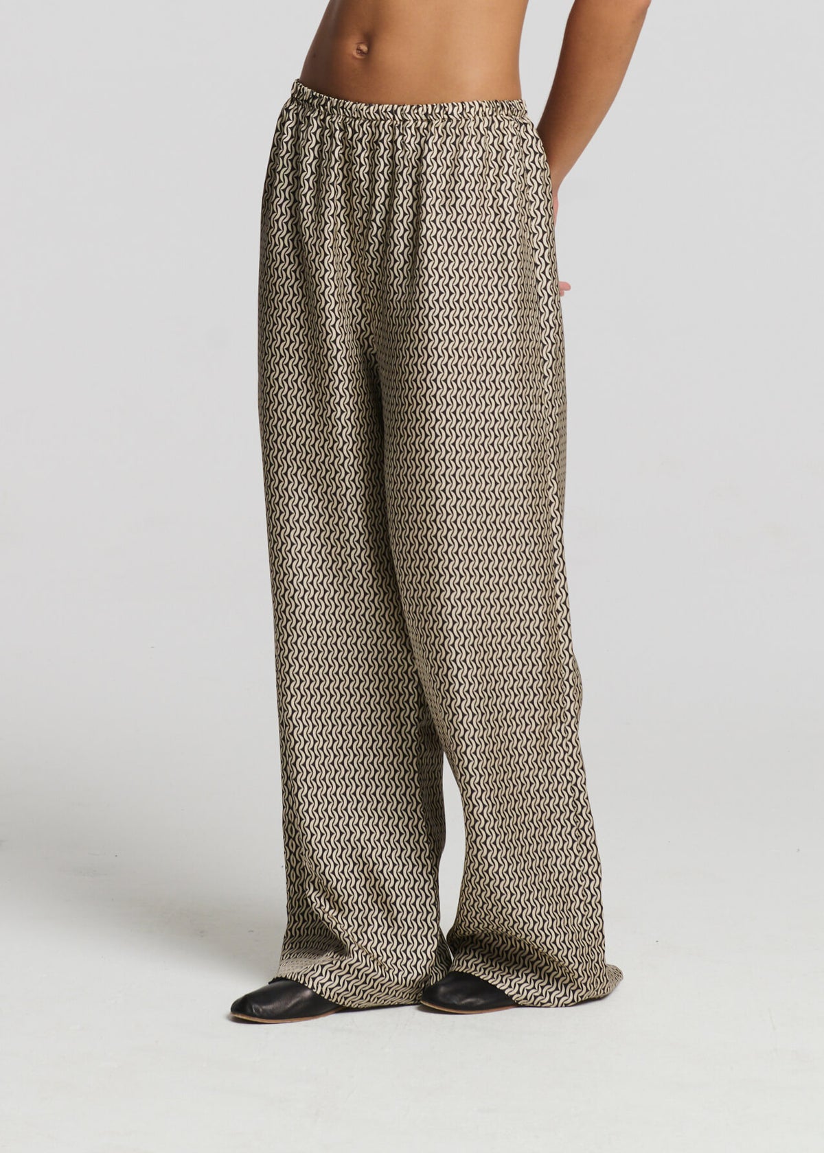 Austin Trouser Crescent Silk Twill
