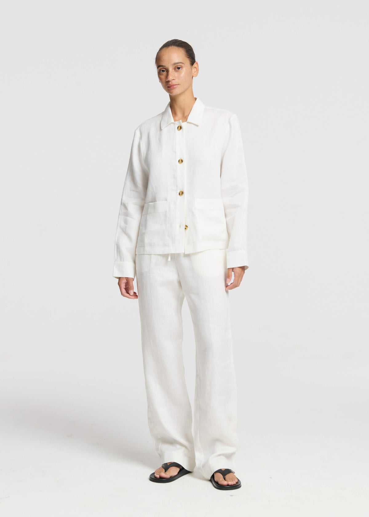 Miami Jacket Off White Heavy Linen