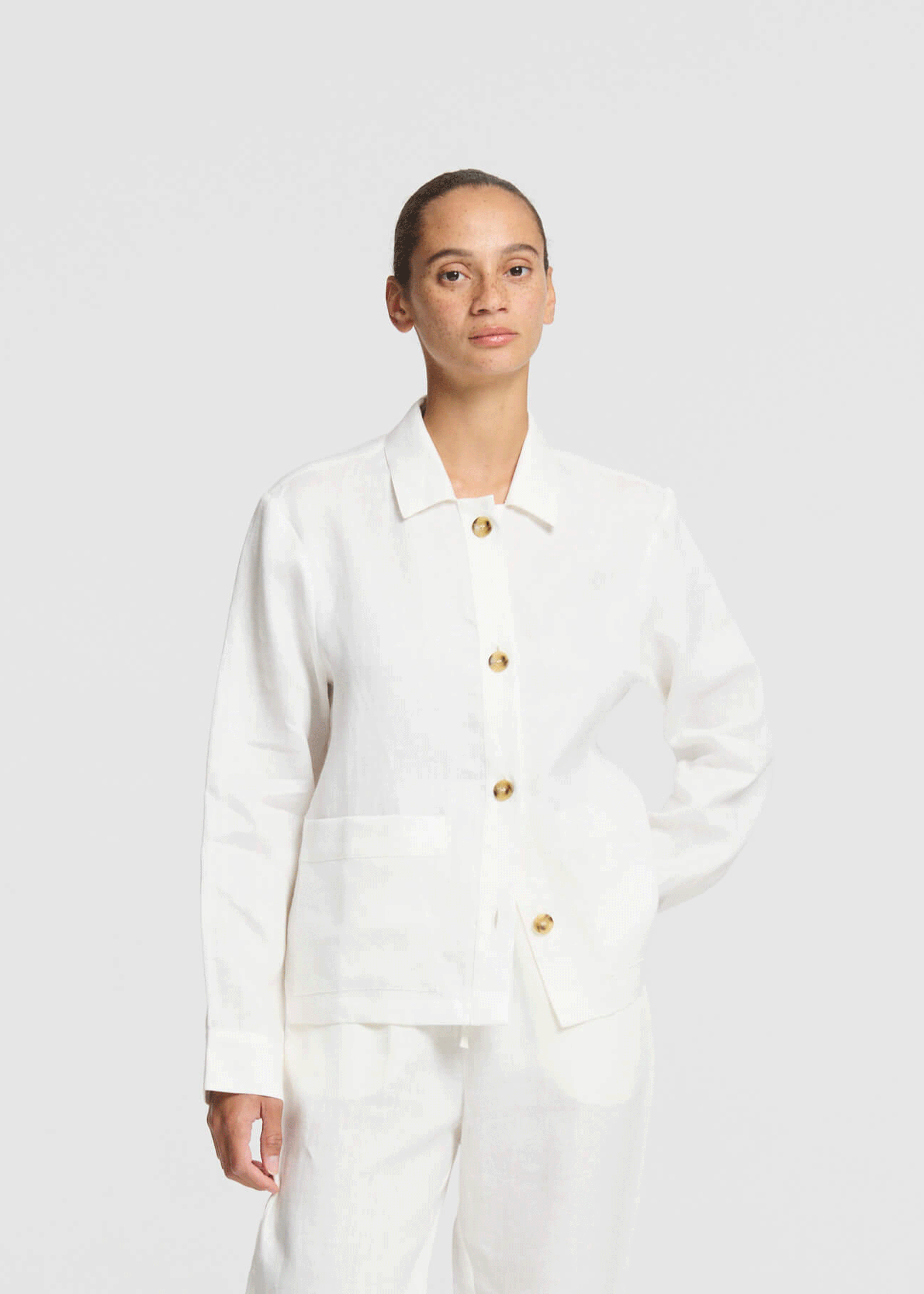 Miami Jacket Off White Heavy Linen