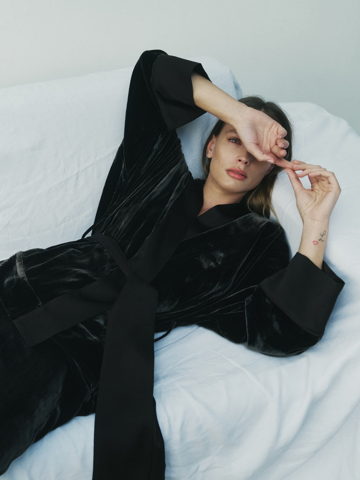 Inca Jacket Black Silk Velvet