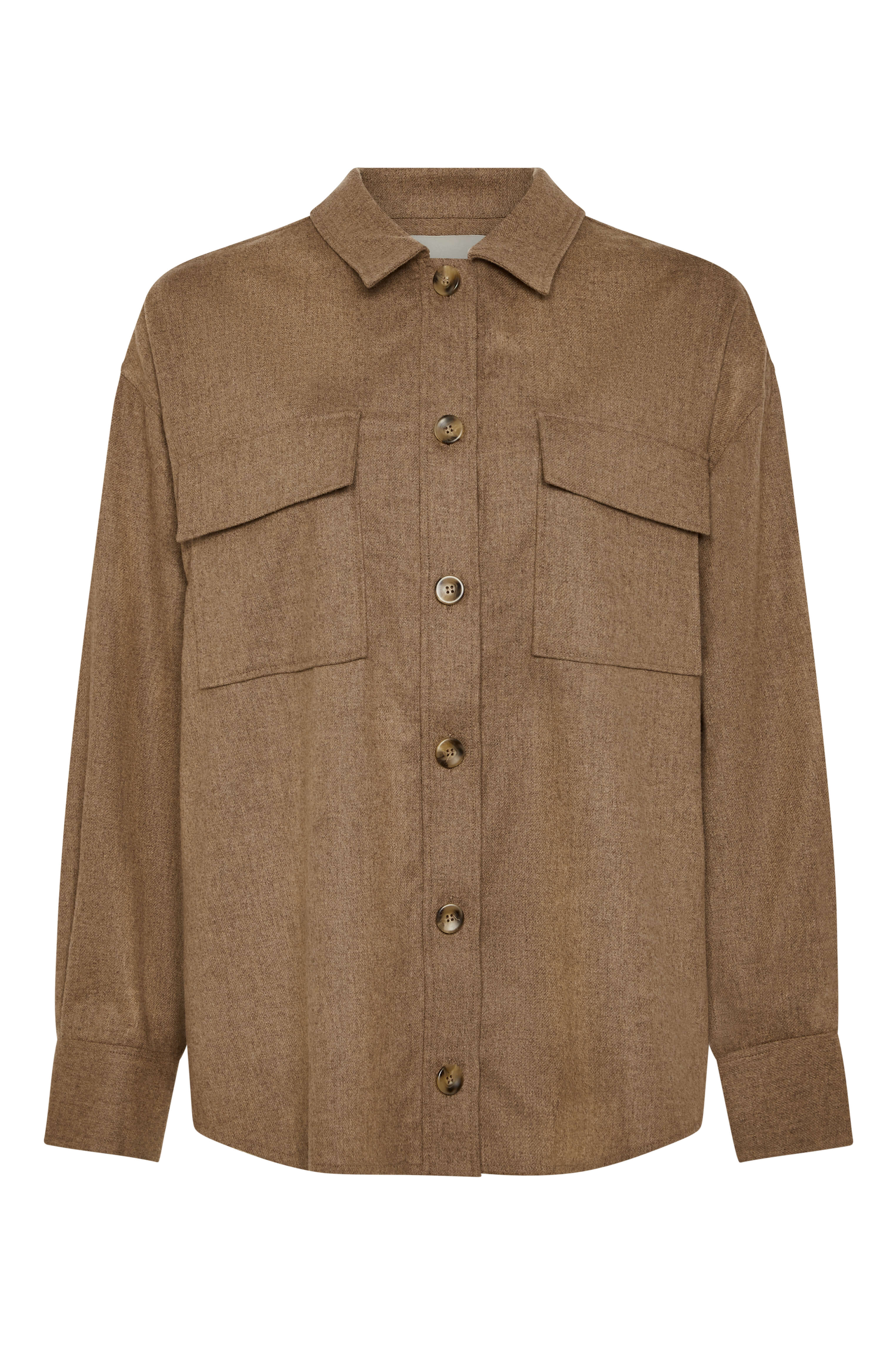 Berlin Shirt Camel Wool Flannel