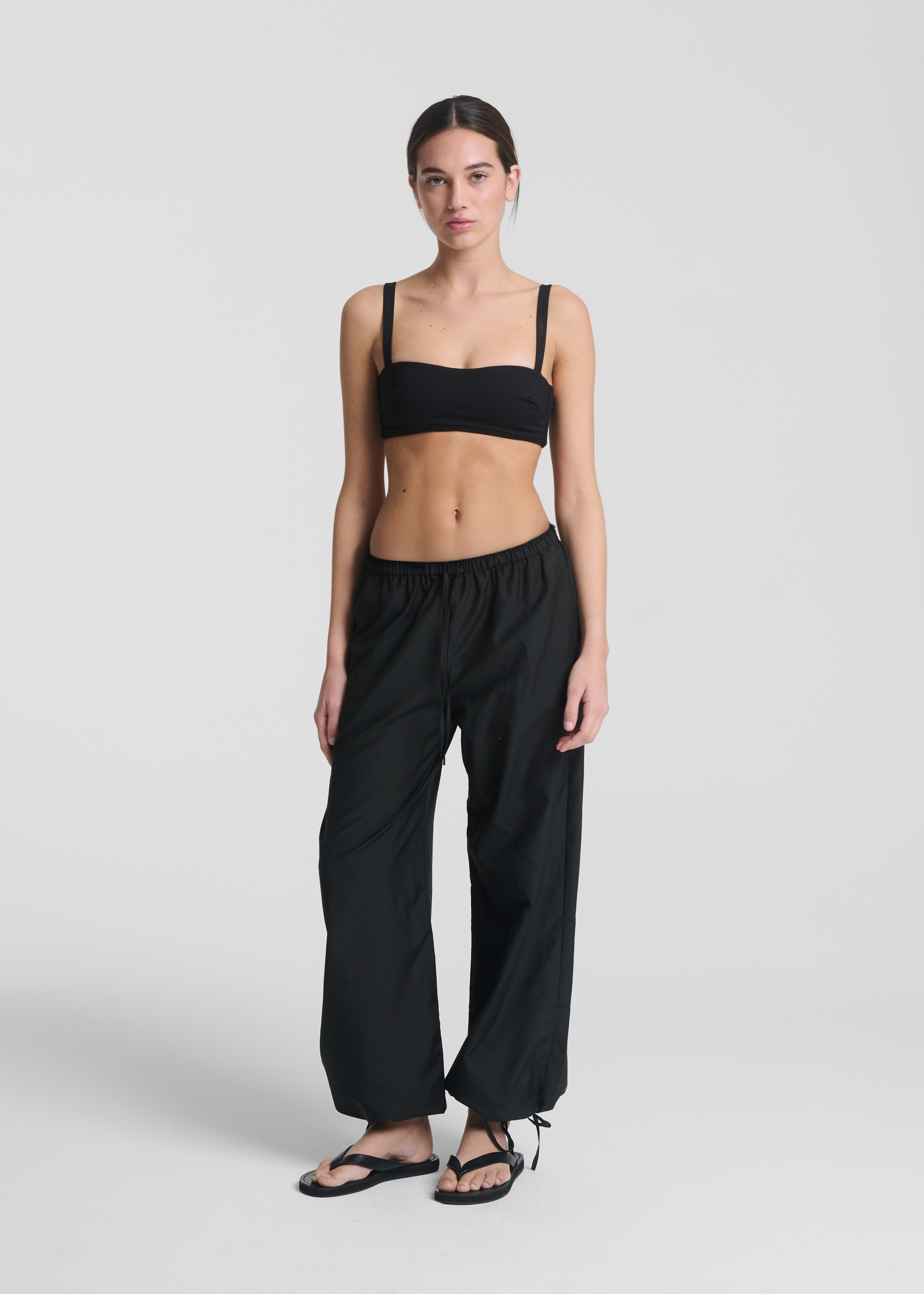 Trouser Black Silk Cotton