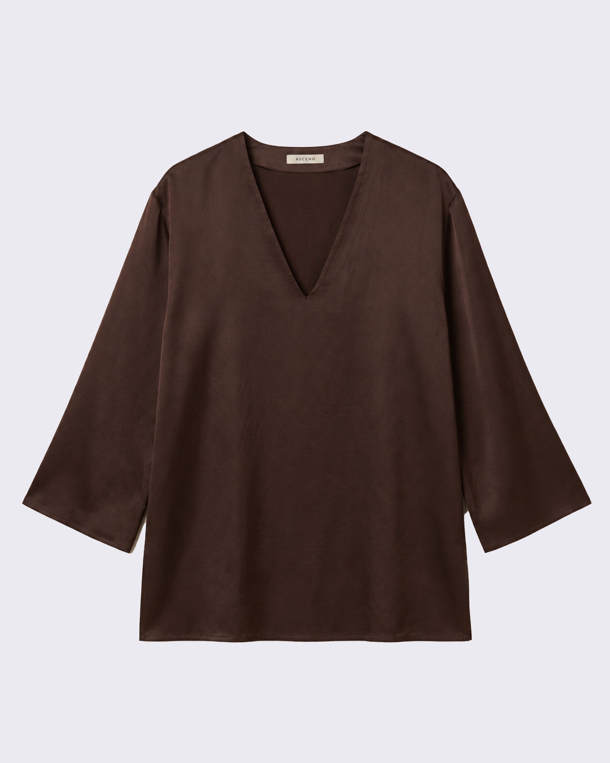 Tunic Espresso Silk Twill