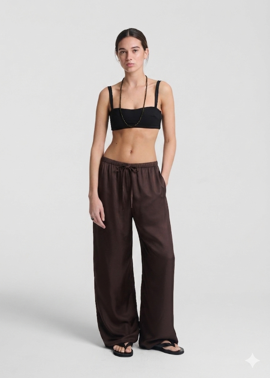 Trouser Espresso Silk Twill