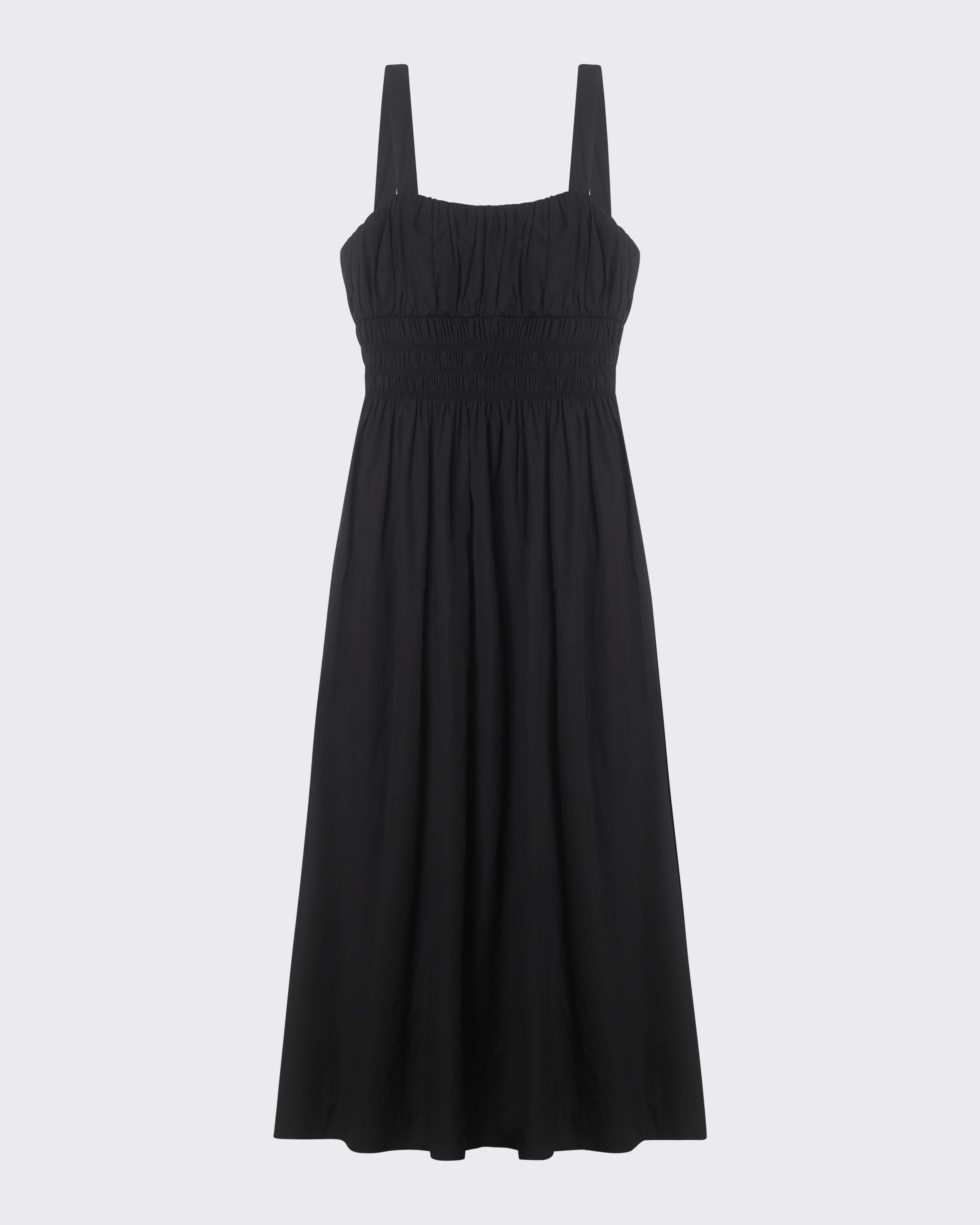 Verona Dress Black Cotton Poplin