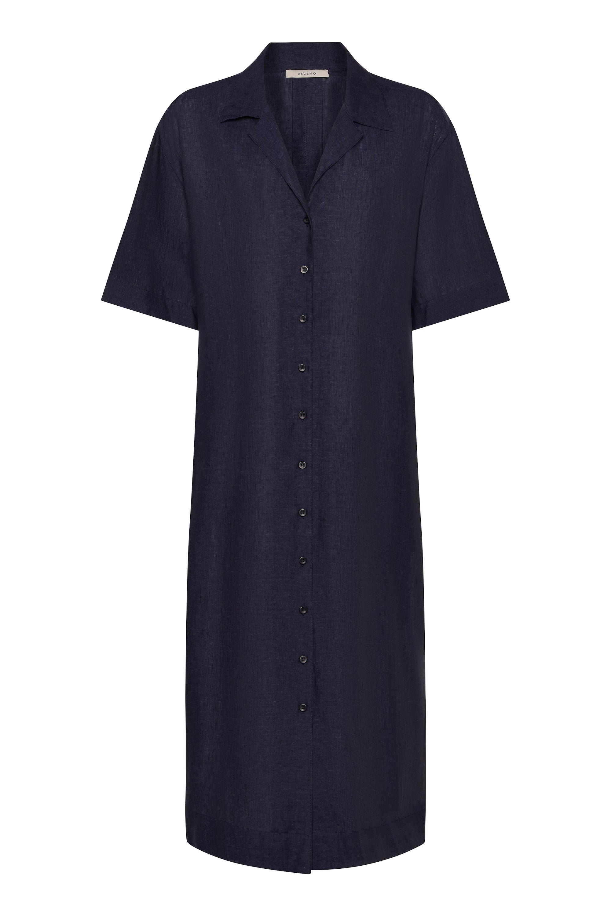 Larnaca Dress Ocean Navy Linen