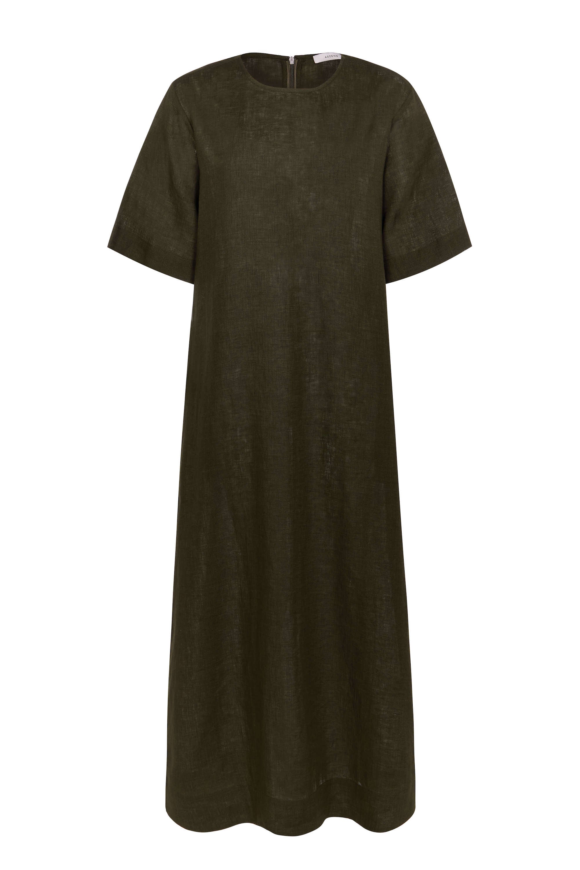 Mina Dress Sea Moss Green Linen