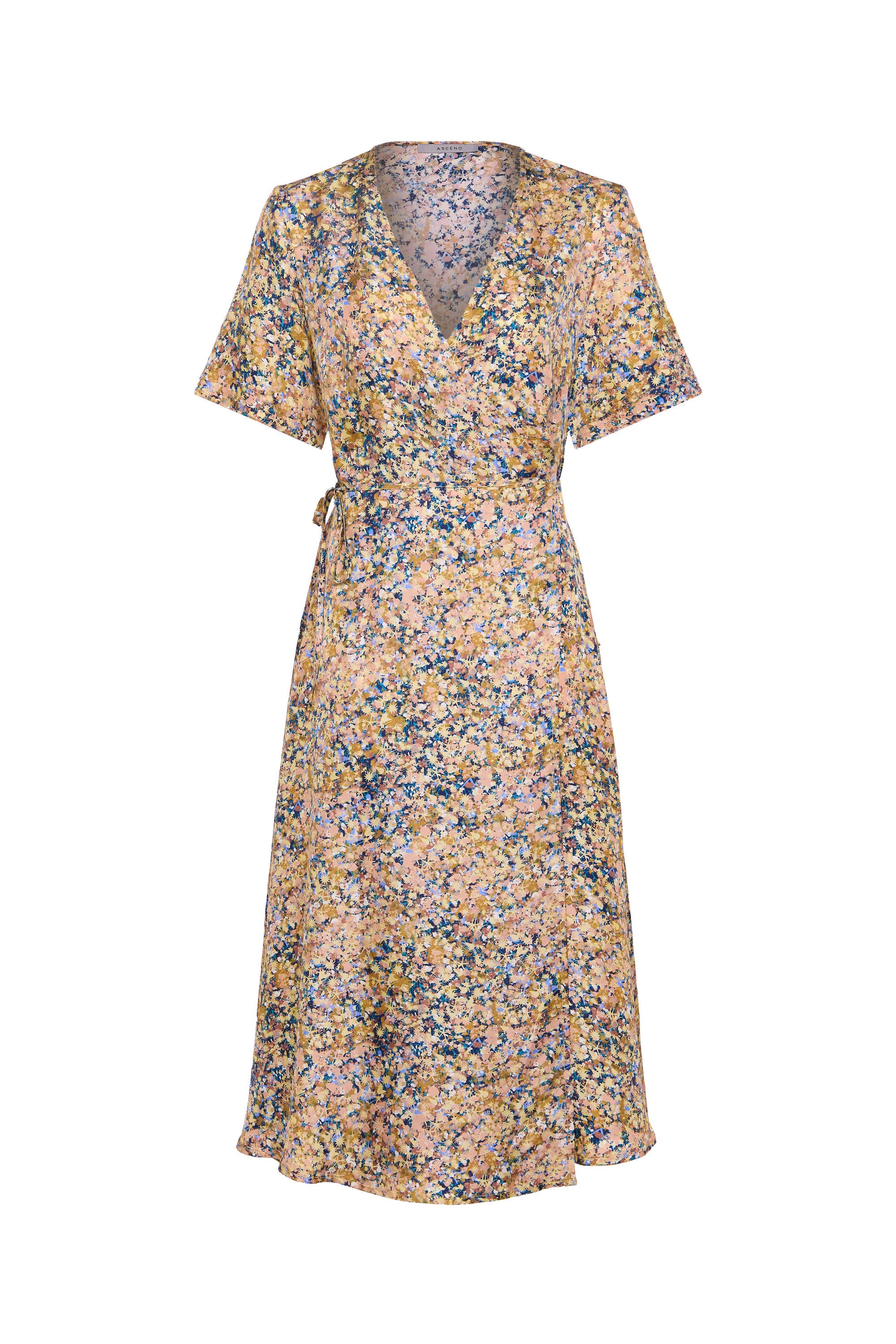 Phoenix Dress Beachscape Tan Silk Twill