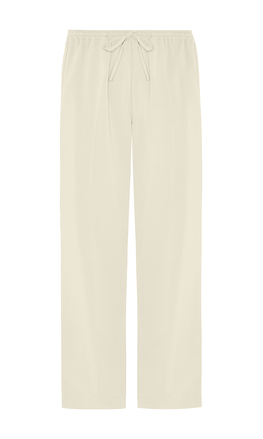 Aurelia Trouser Ecru Textured Viscose Crepe