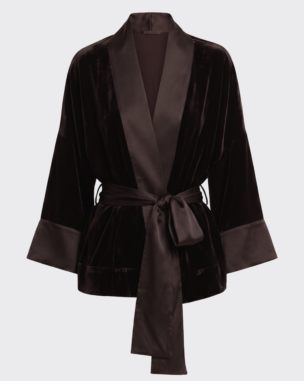 Inca Jacket Brown Silk Velvet