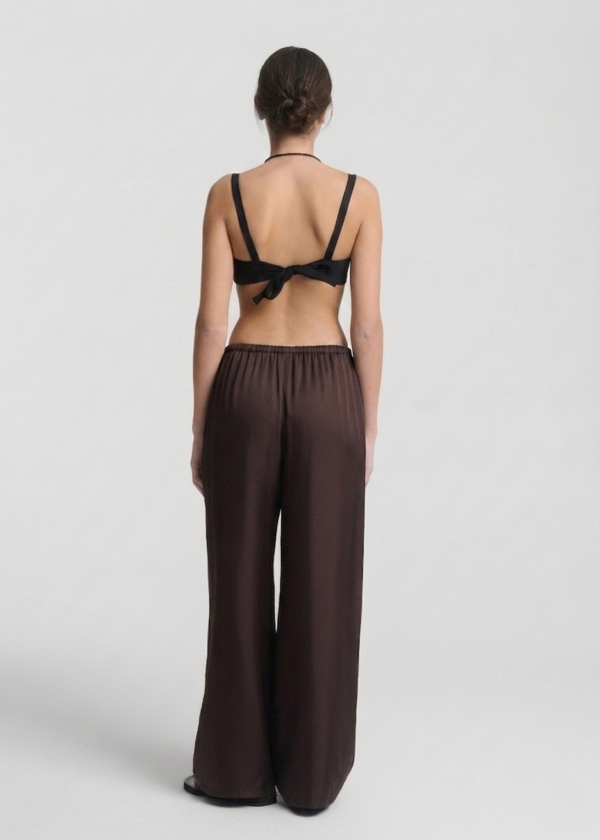 Trouser Espresso Silk Twill
